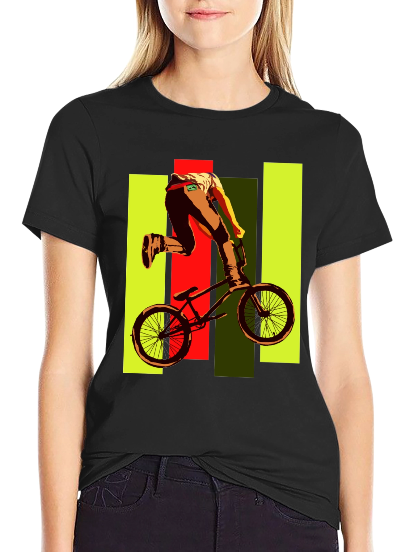 BMX Rider Graphic Tee - Black