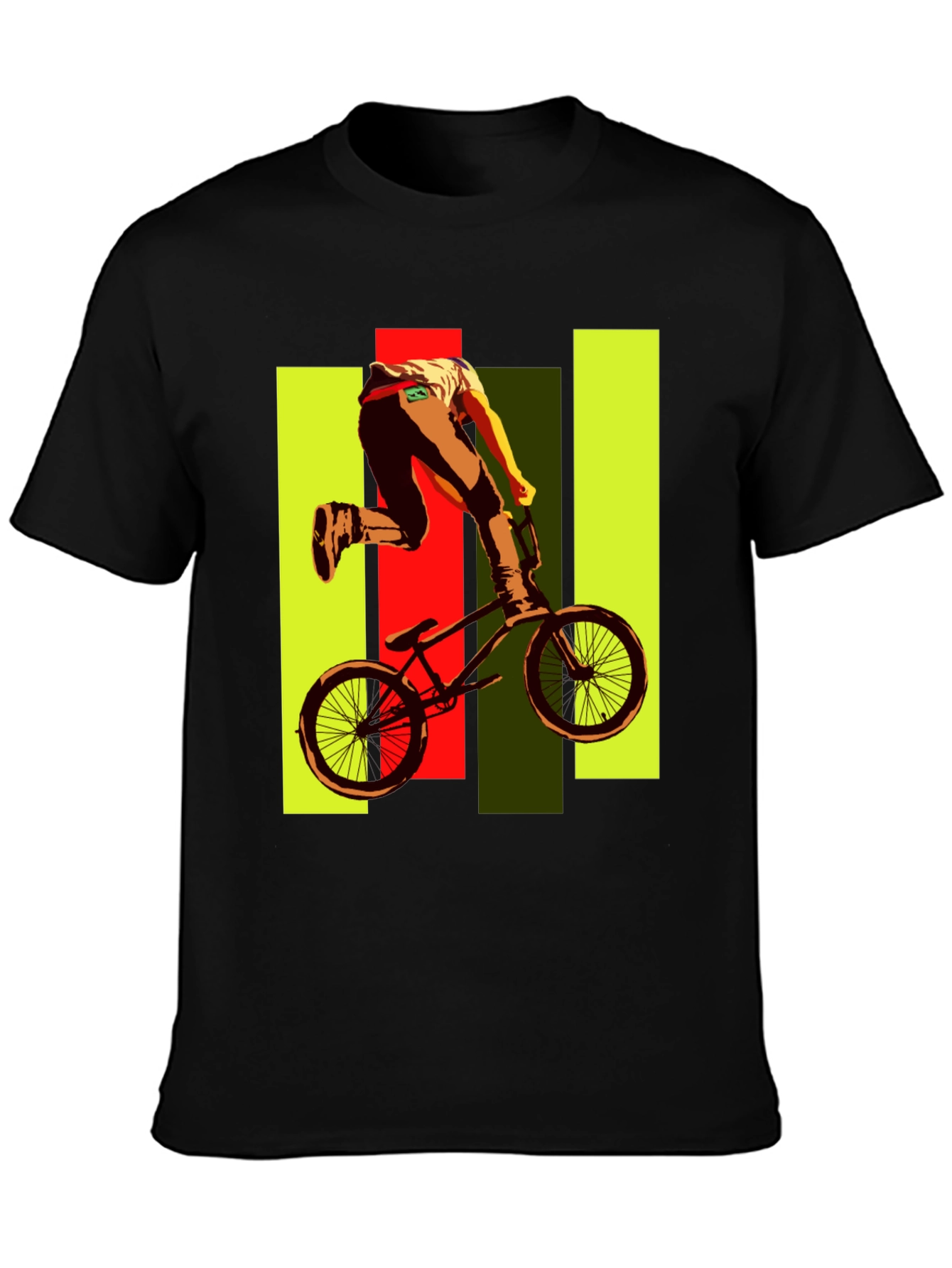 BMX Rider Graphic Tee - Black
