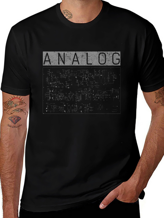 Analog Design T-Shirt - Retro Style Graphic Tee