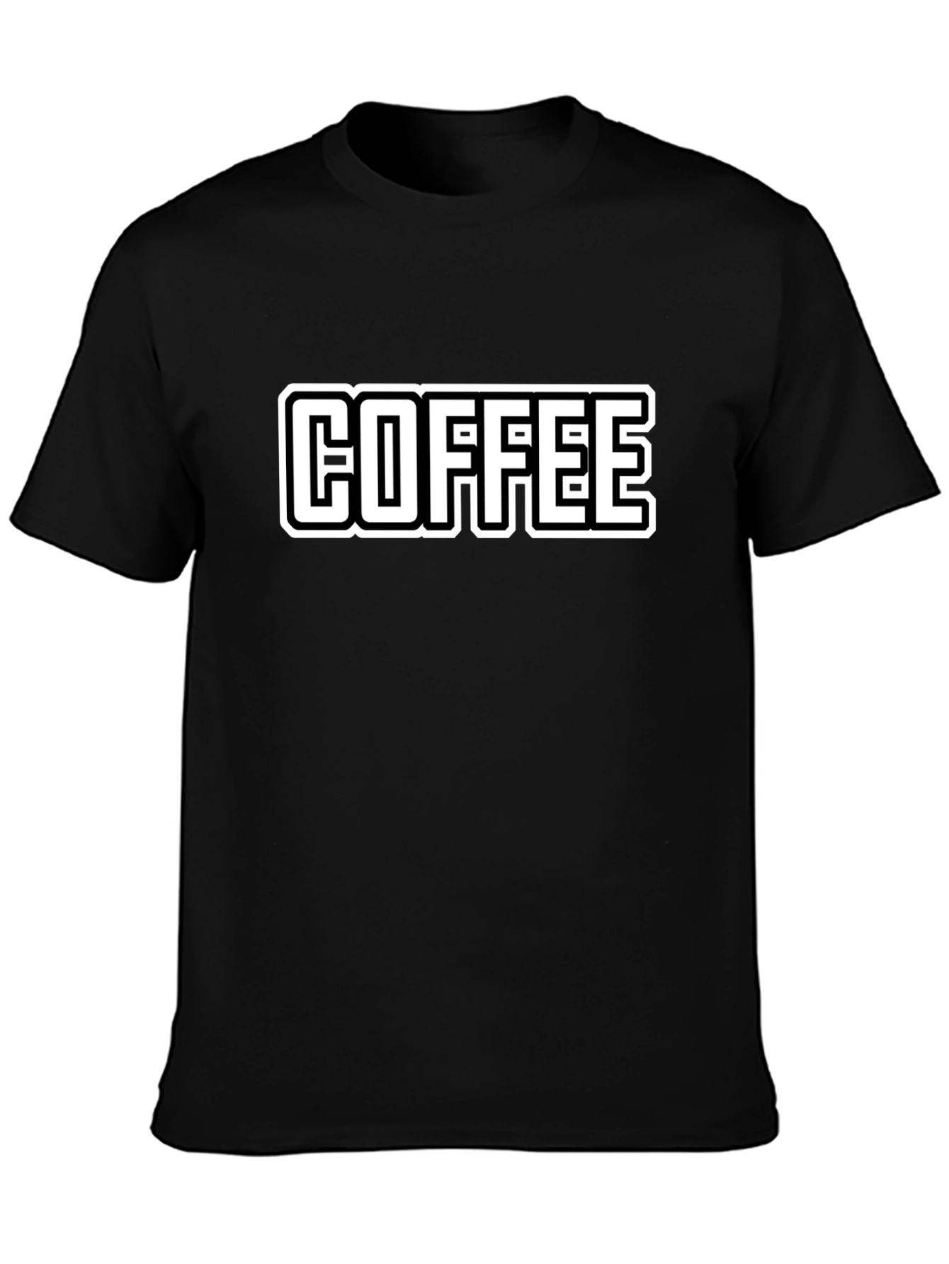 Coffee Graphic Tee - Black Casual Style