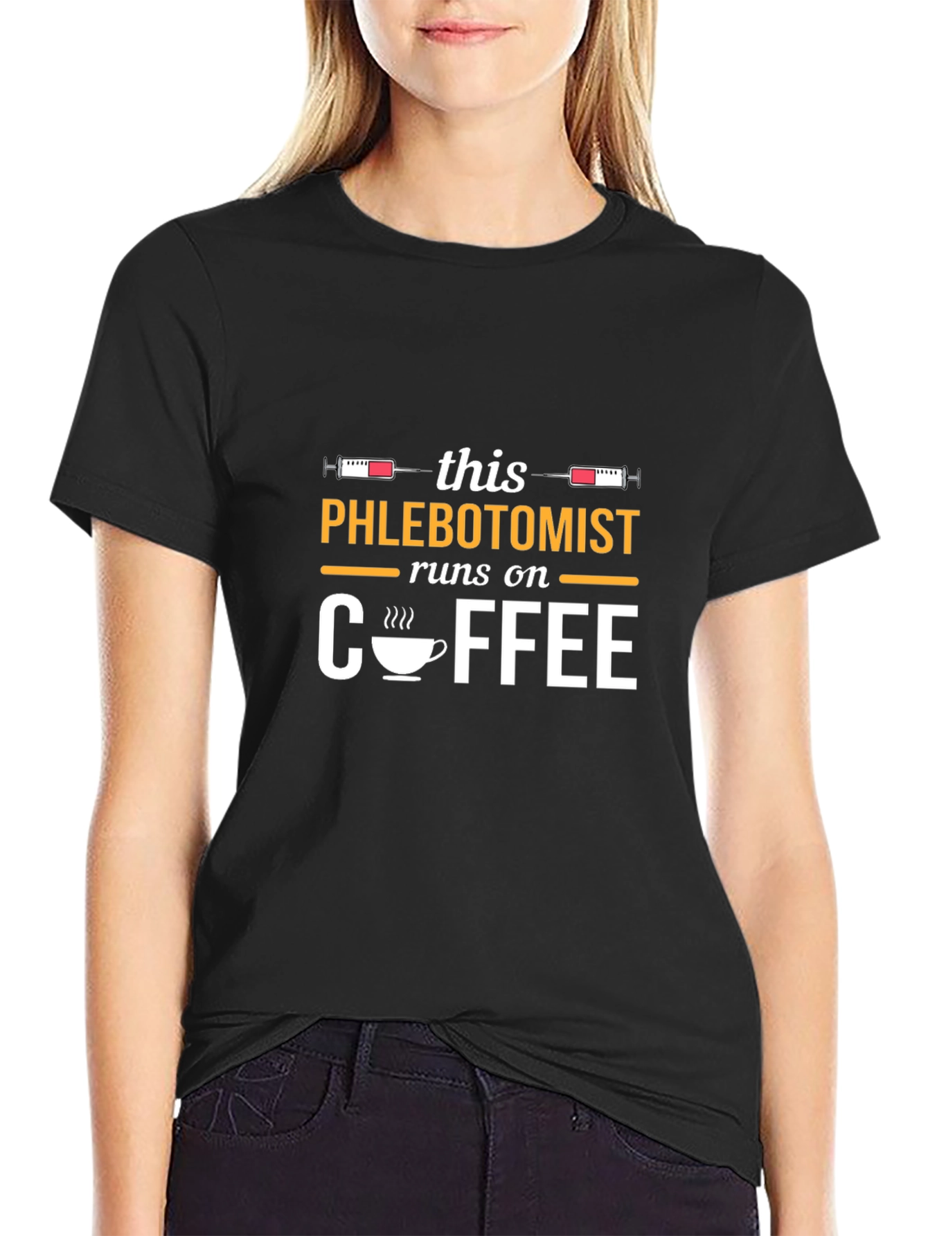 Phlebotomist Runs On Coffee T-Shirt