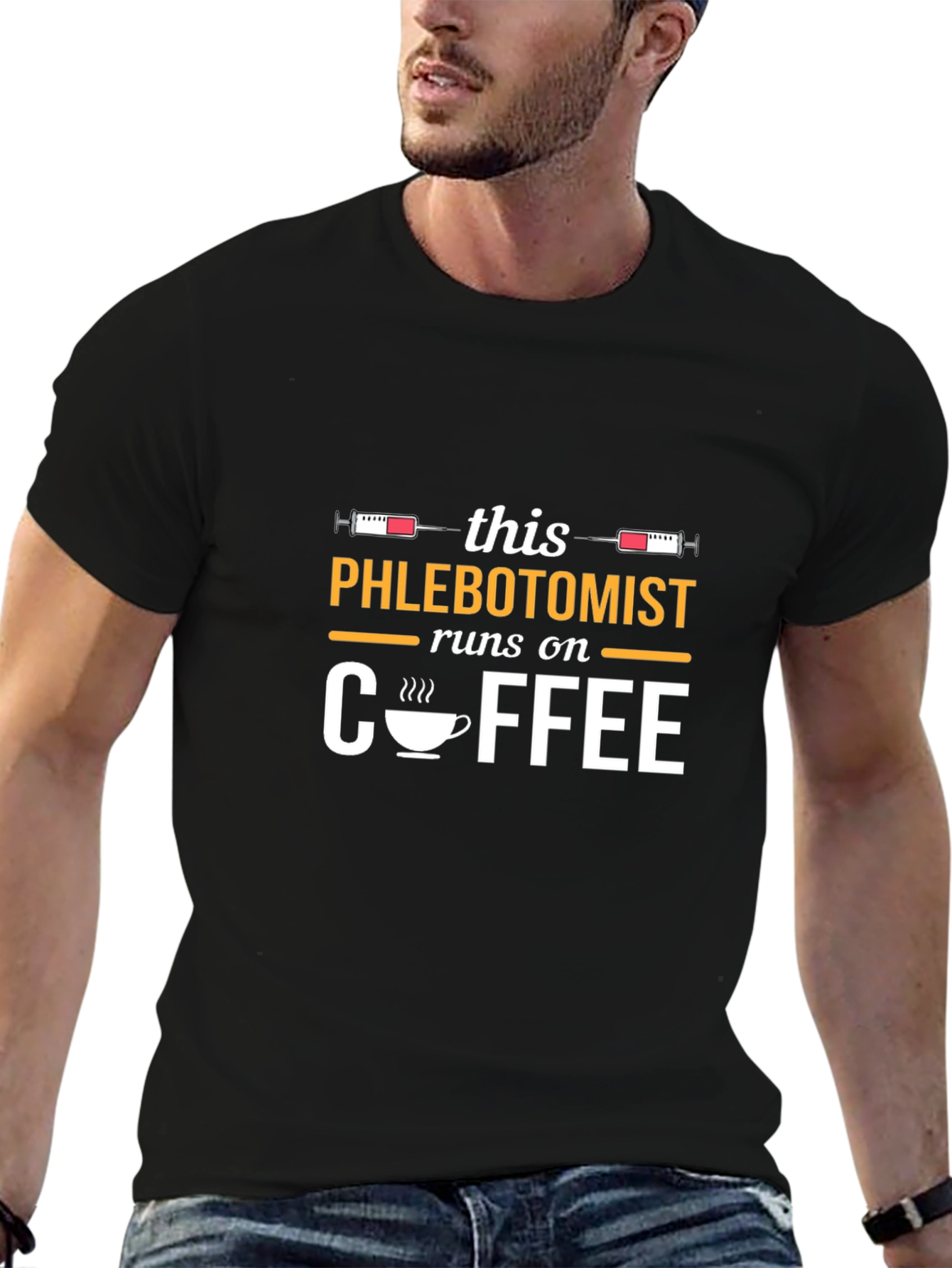 Phlebotomist Runs On Coffee T-Shirt