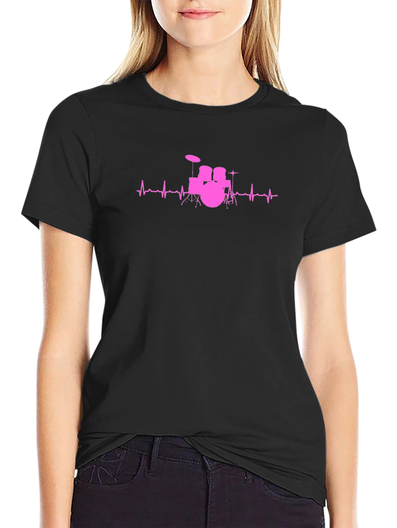 Drumbeat Heartbeat Graphic Tee
