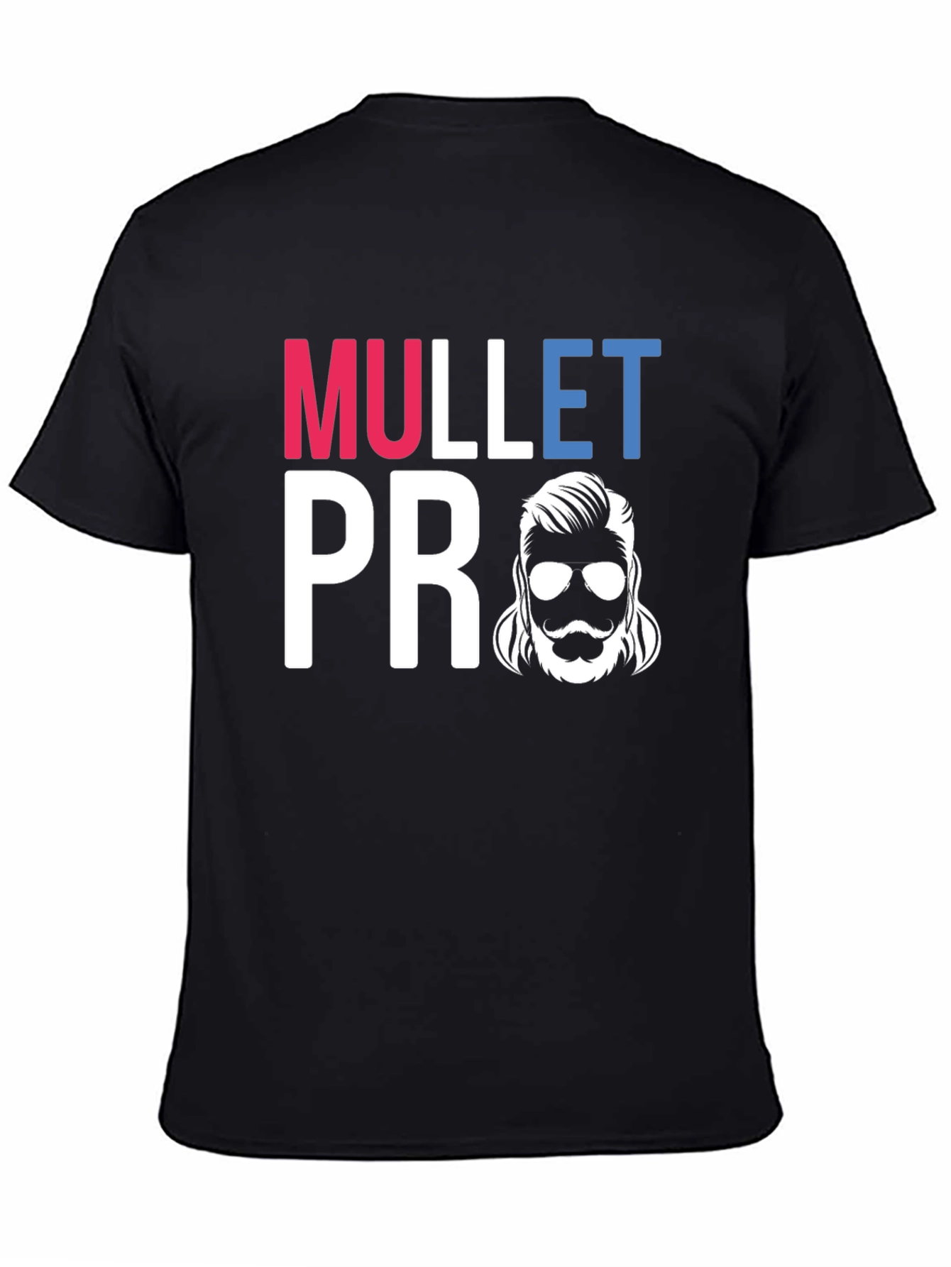 Mullet Pro Graphic Tee - Retro Haircut Shirt