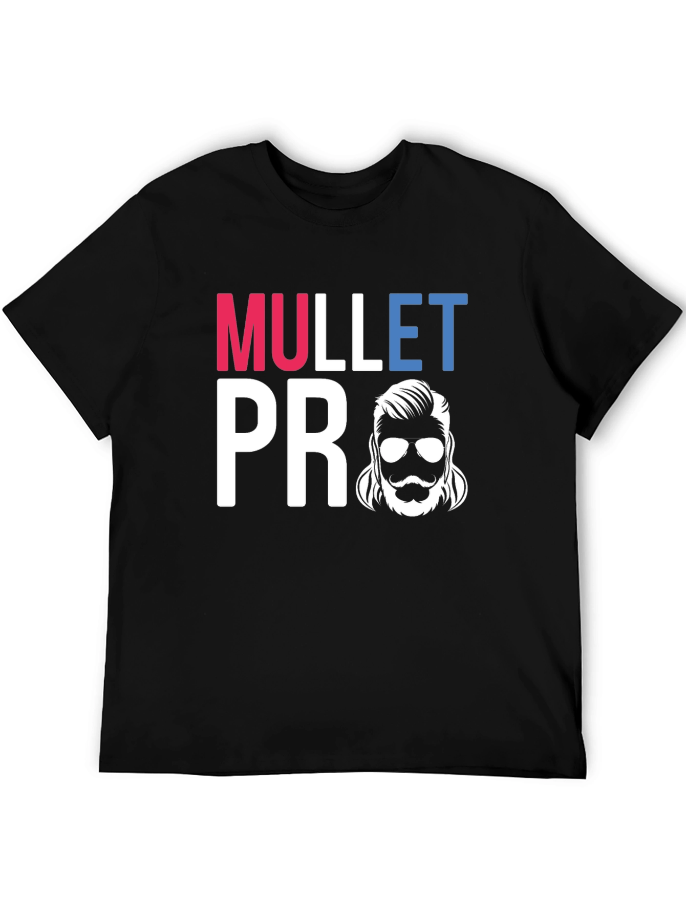 Mullet Pro Graphic Tee - Retro Haircut Shirt