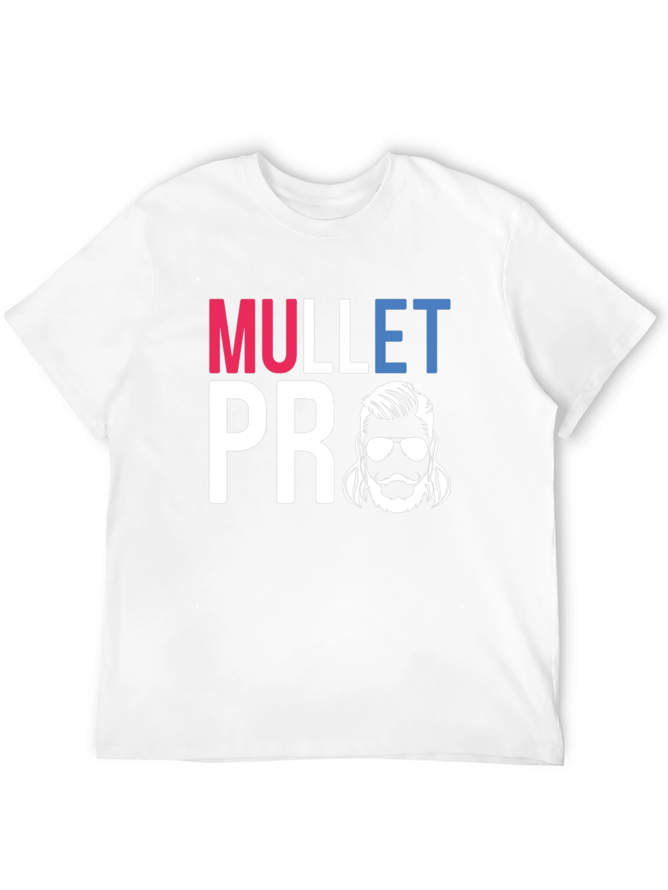 Mullet Pro Graphic Tee - Retro Haircut Shirt