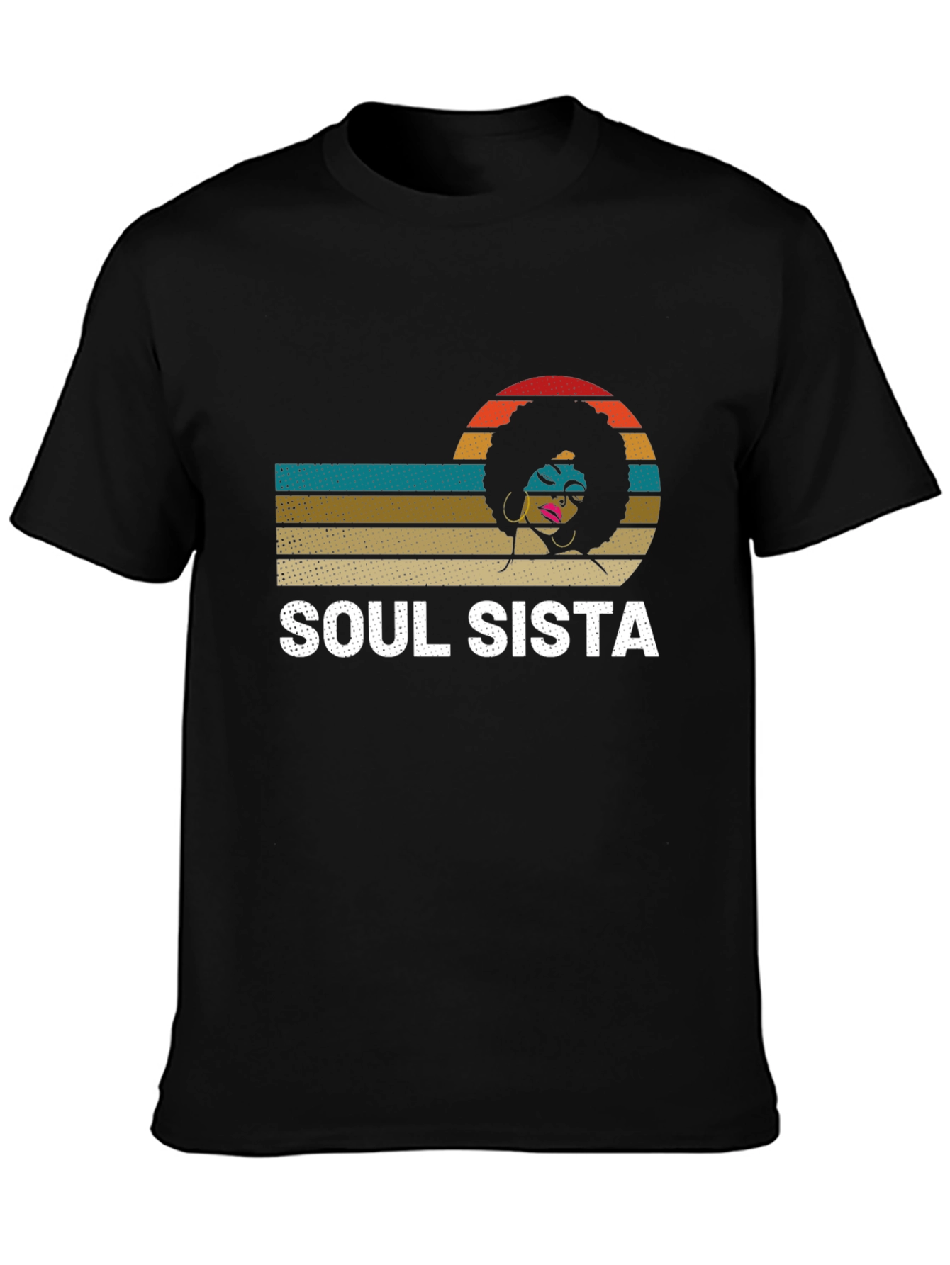 Soul Sista Afro Womens Graphic T-Shirt