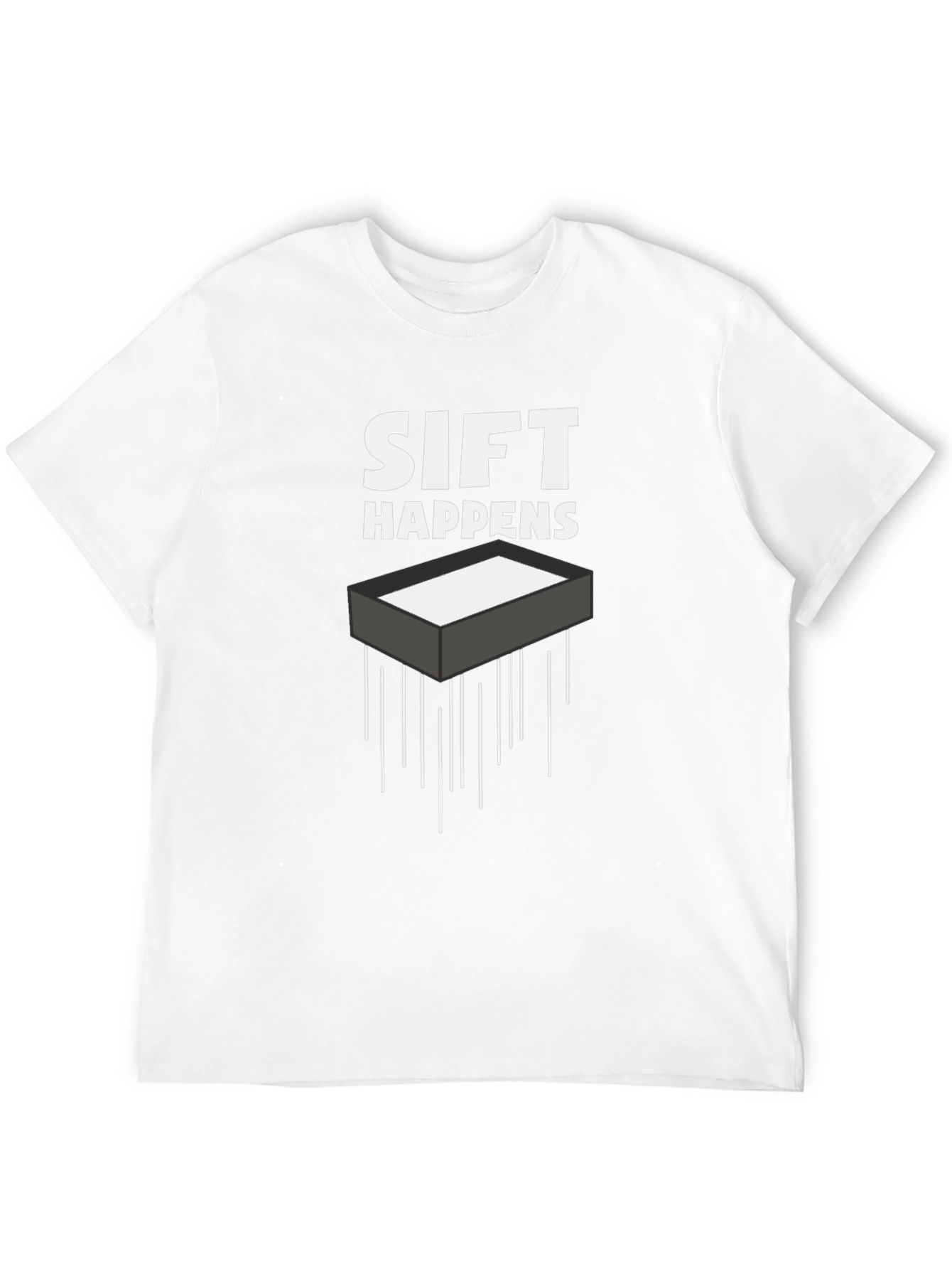 Sift Happens Graphic Tee - Black Cotton T-Shirt