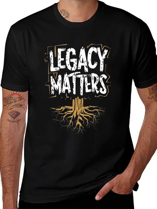 Legacy Matters Graphic Tee - Black Cotton Shirt