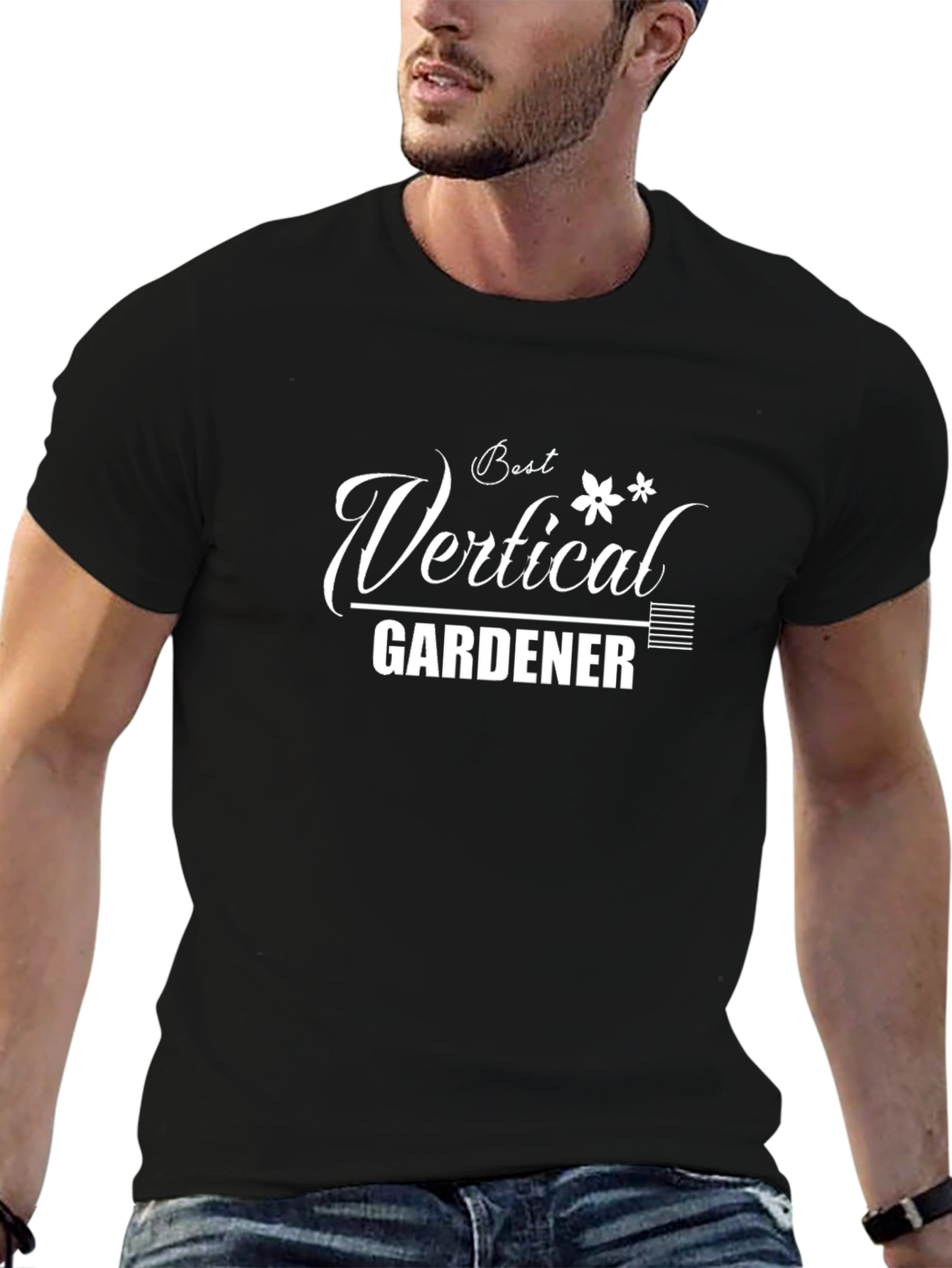 Best Vertical Gardener Black T-Shirt
