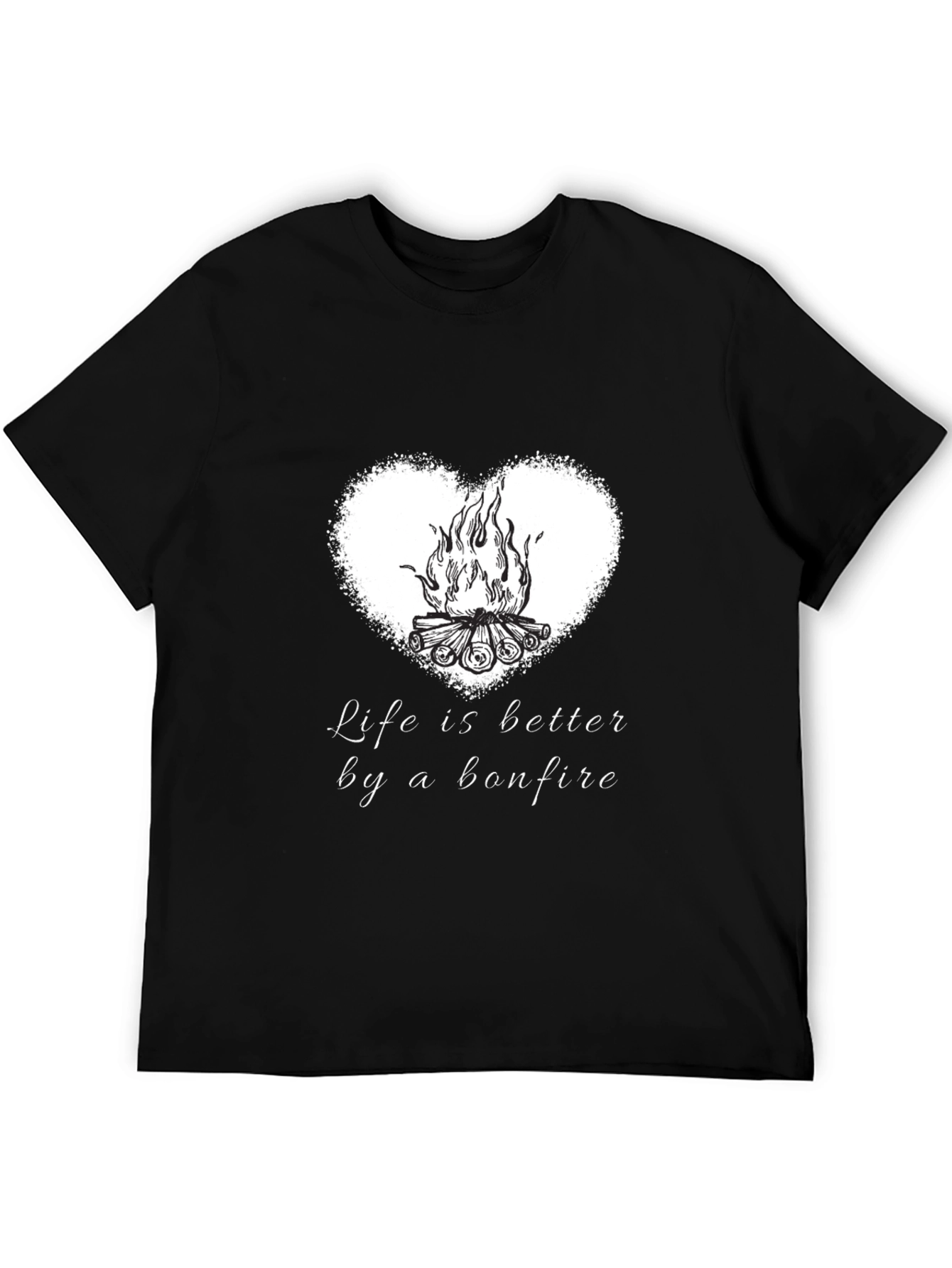Bonfire Heart T-Shirt - Life Is Better Tee