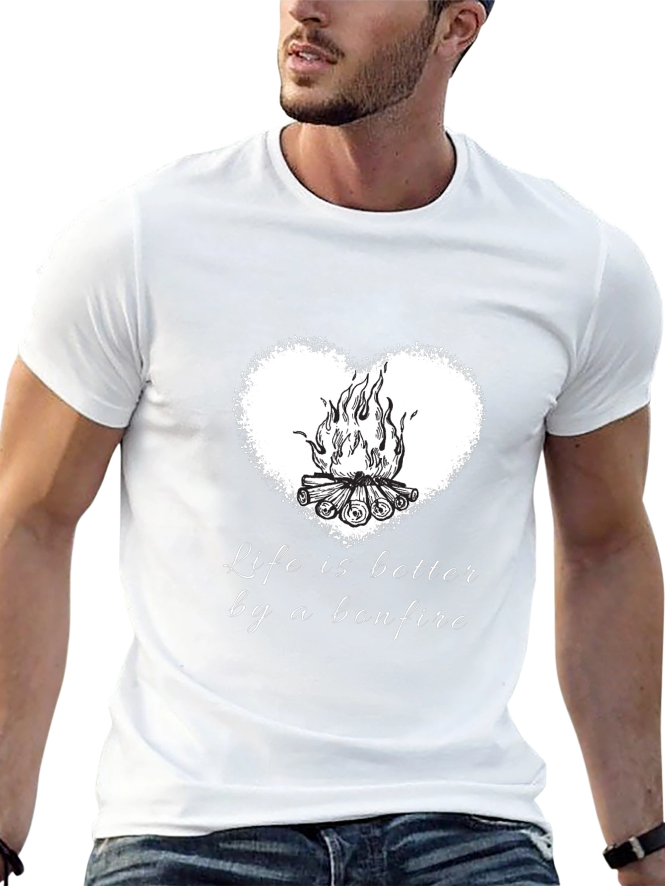 Bonfire Heart T-Shirt - Life Is Better Tee