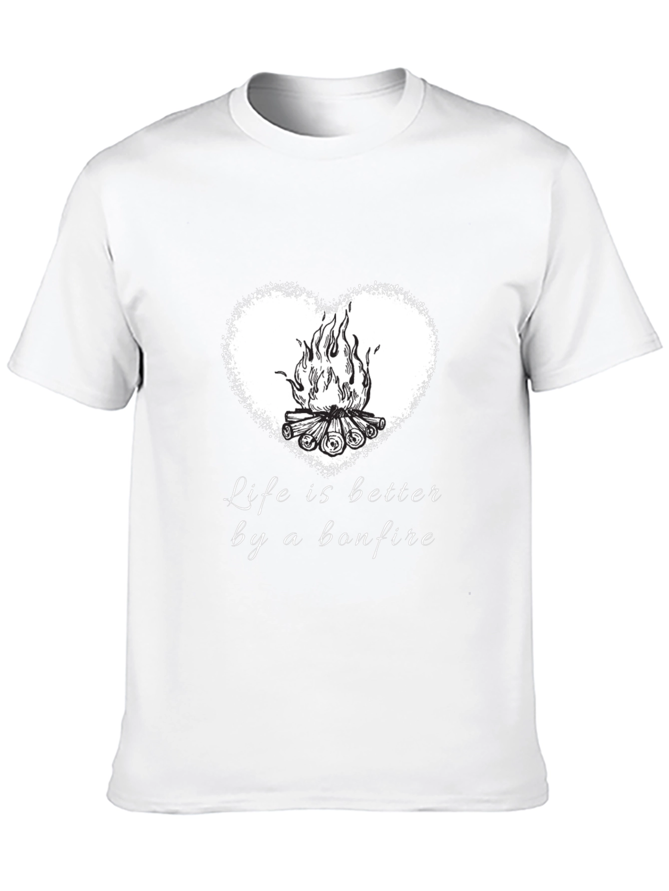 Bonfire Heart T-Shirt - Life Is Better Tee
