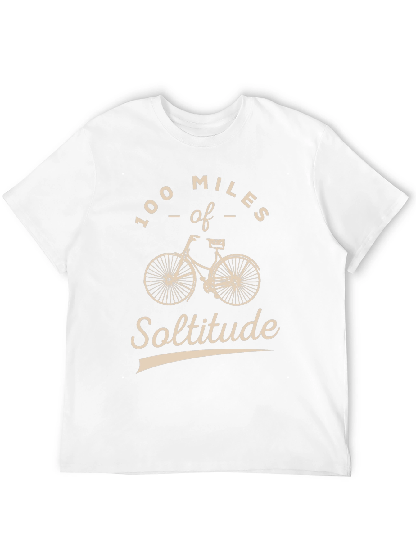 100 Miles of Solitude T-Shirt Bicycle Graphic Tee