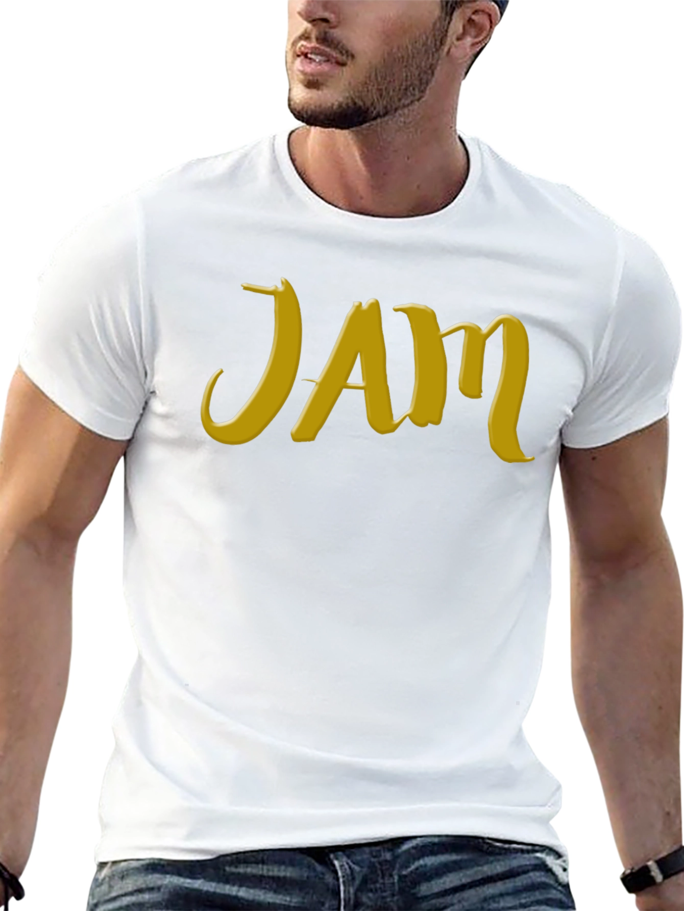 Mens Black T-Shirt - JAM Graphic Tee
