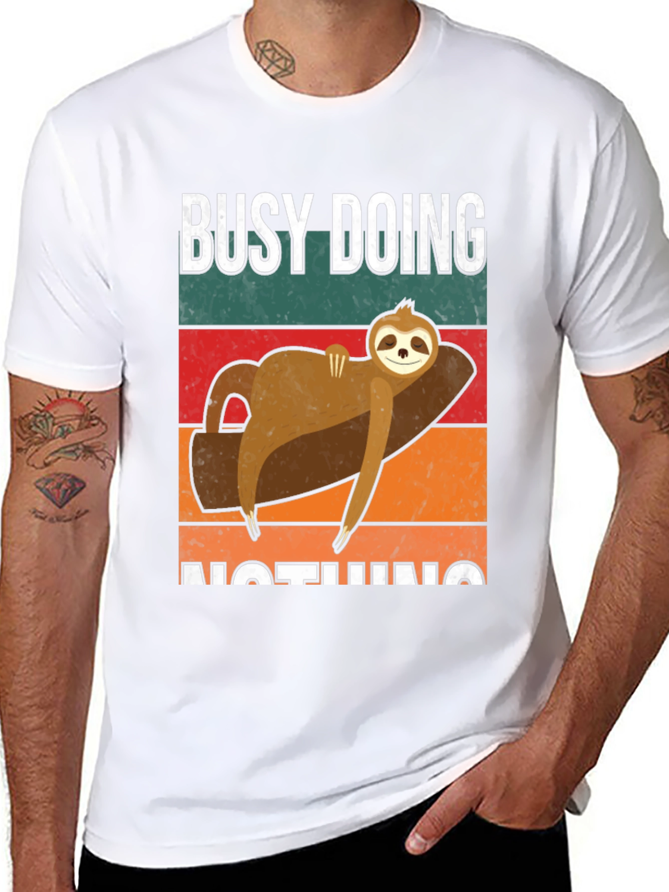 Busy Doing Nothing Sloth T-Shirt