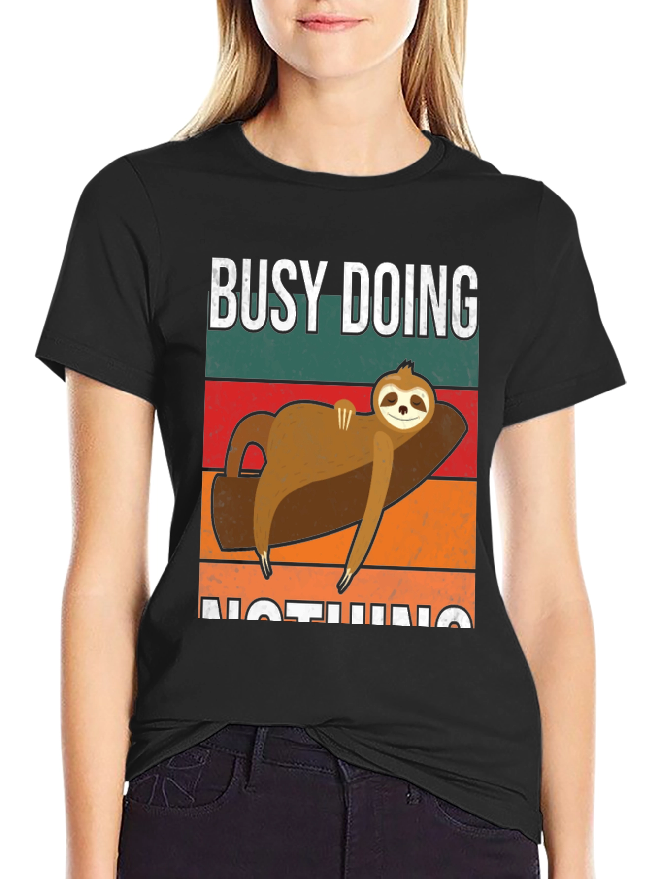 Busy Doing Nothing Sloth T-Shirt