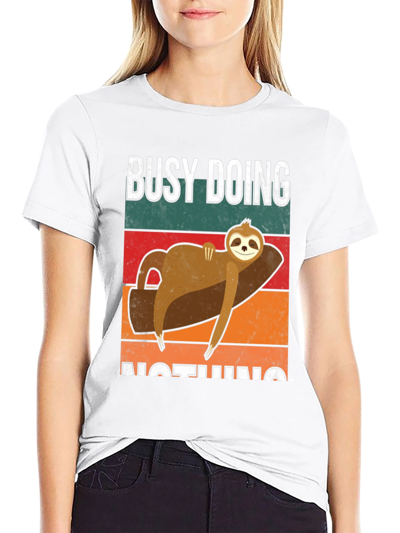 Busy Doing Nothing Sloth T-Shirt