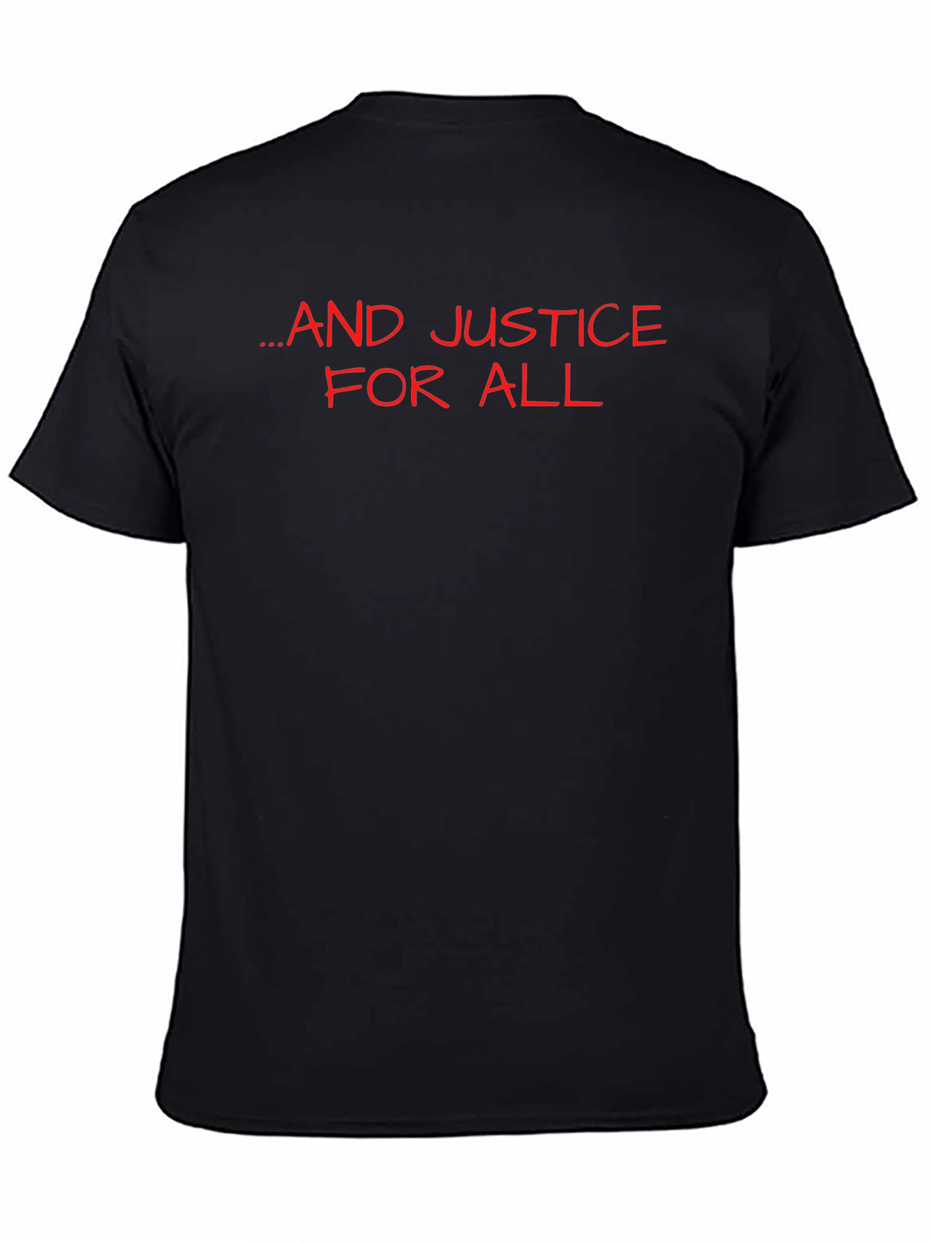 ...And Justice for All Black Graphic Tee