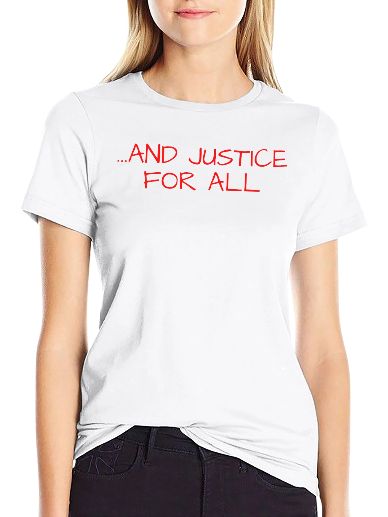 ...And Justice for All Black Graphic Tee