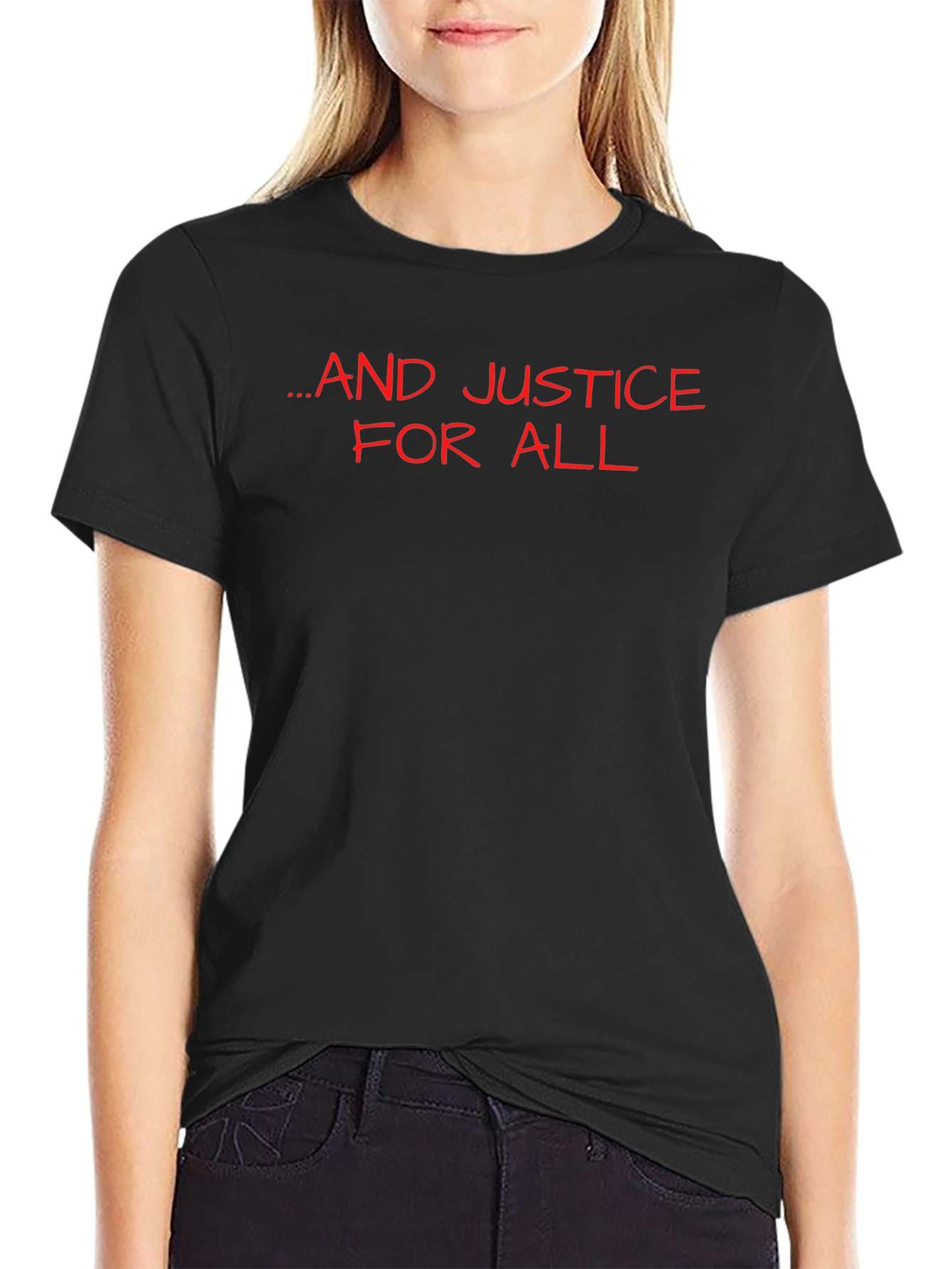 ...And Justice for All Black Graphic Tee