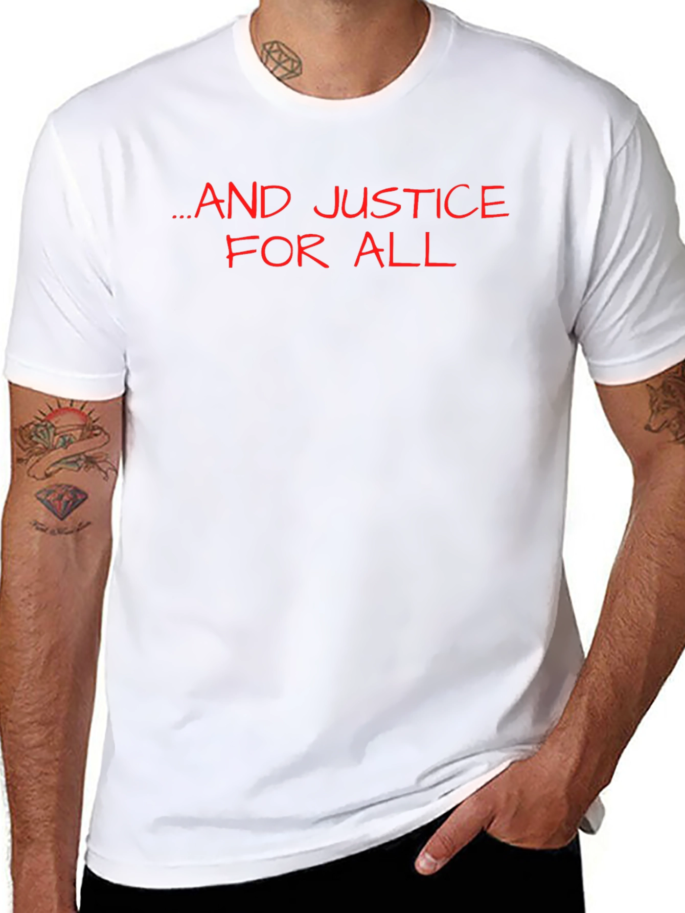 ...And Justice for All Black Graphic Tee