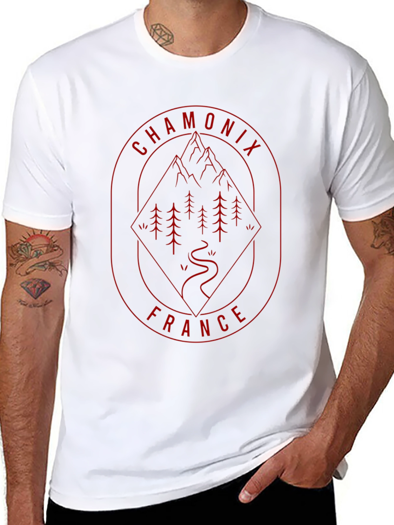 Chamonix France T-Shirt - Mountain Adventure Design
