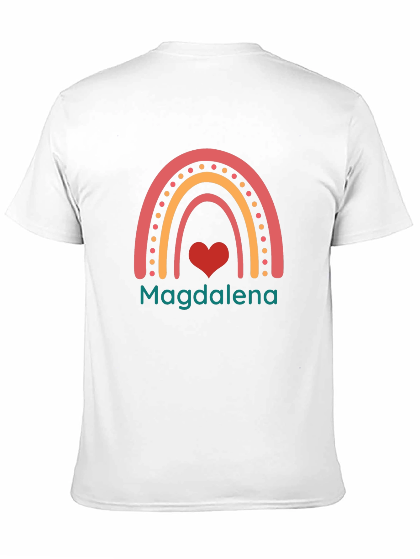 Magdalena Rainbow Heart Custom T-Shirt