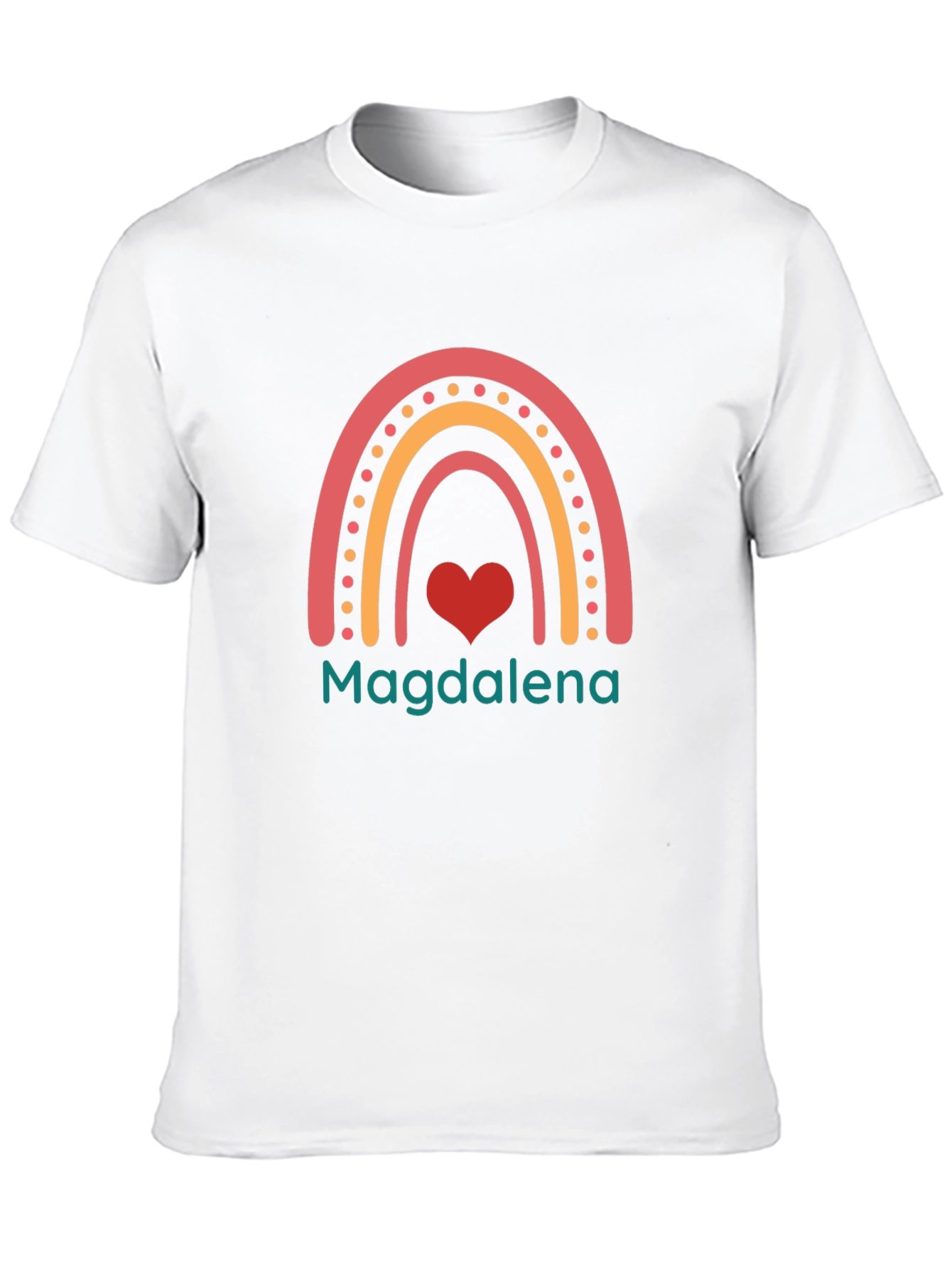 Magdalena Rainbow Heart Custom T-Shirt