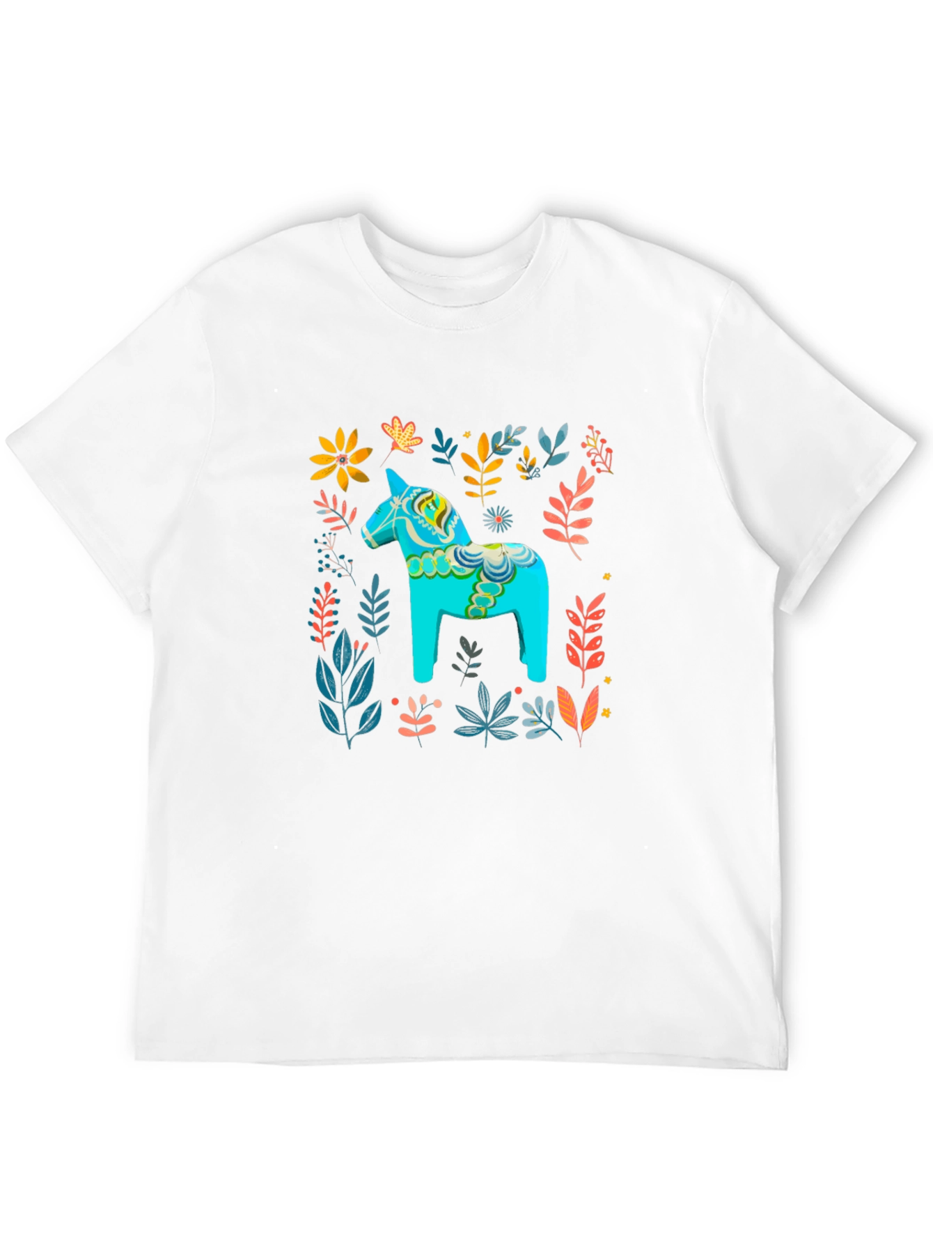 Dala Horse Floral Print Tee