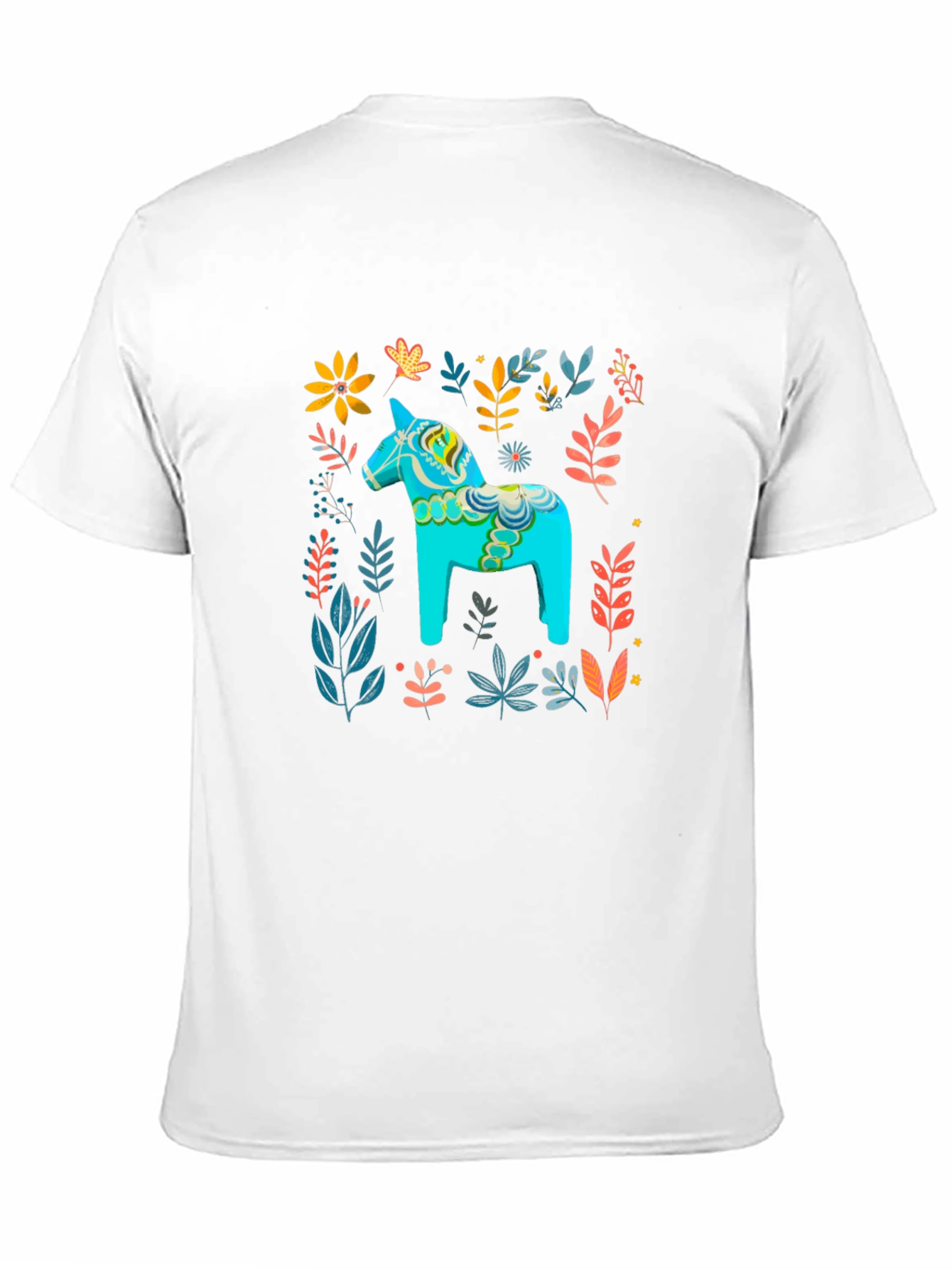 Dala Horse Floral Print Tee
