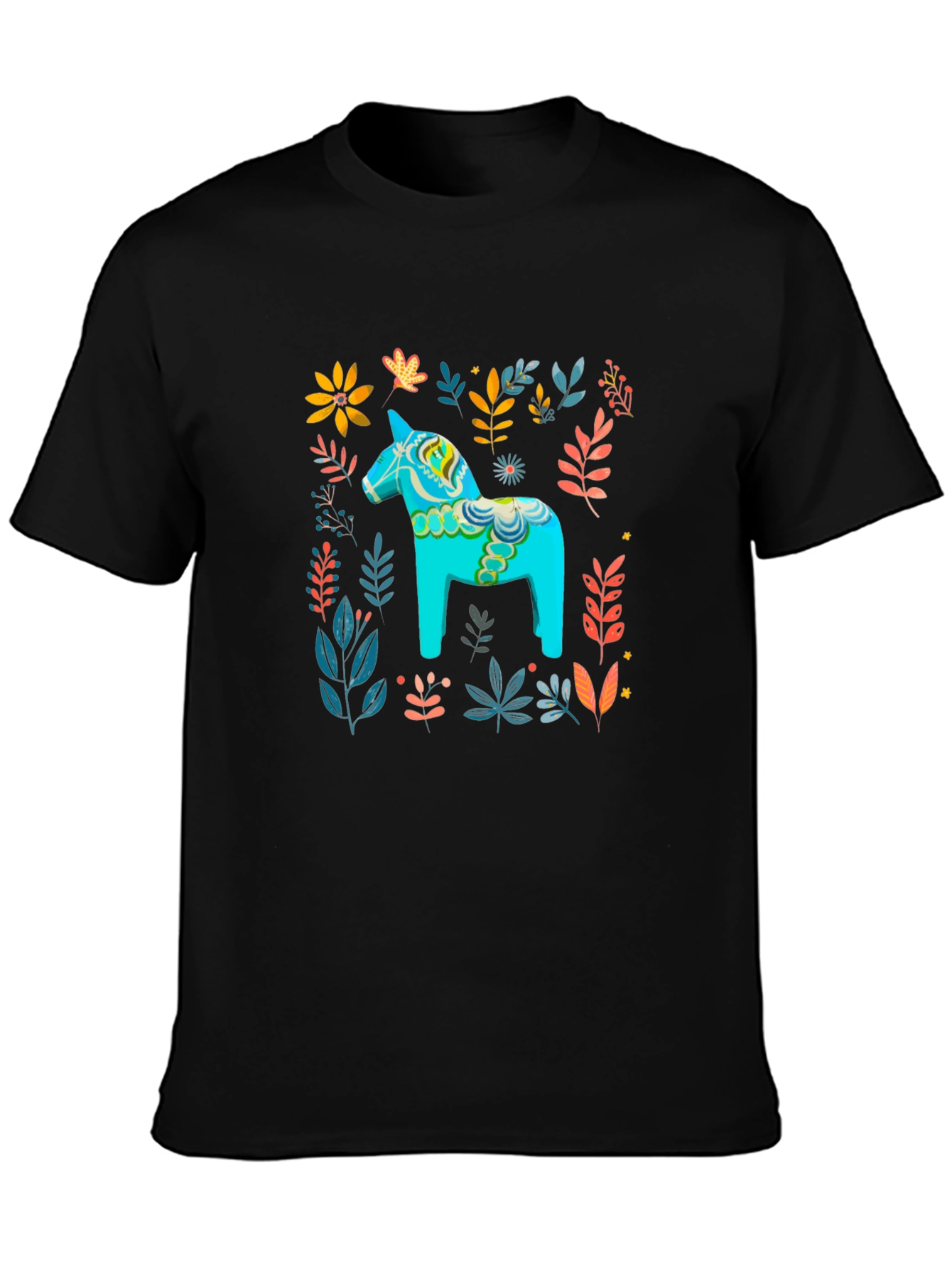 Dala Horse Floral Print Tee