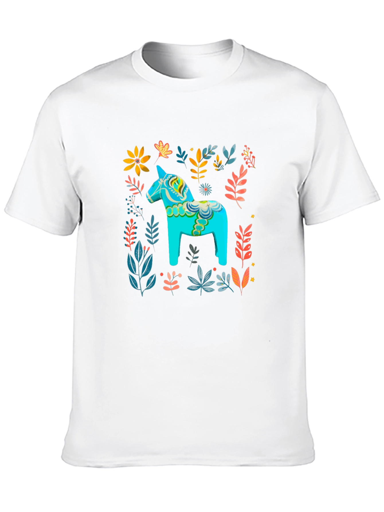 Dala Horse Floral Print Tee