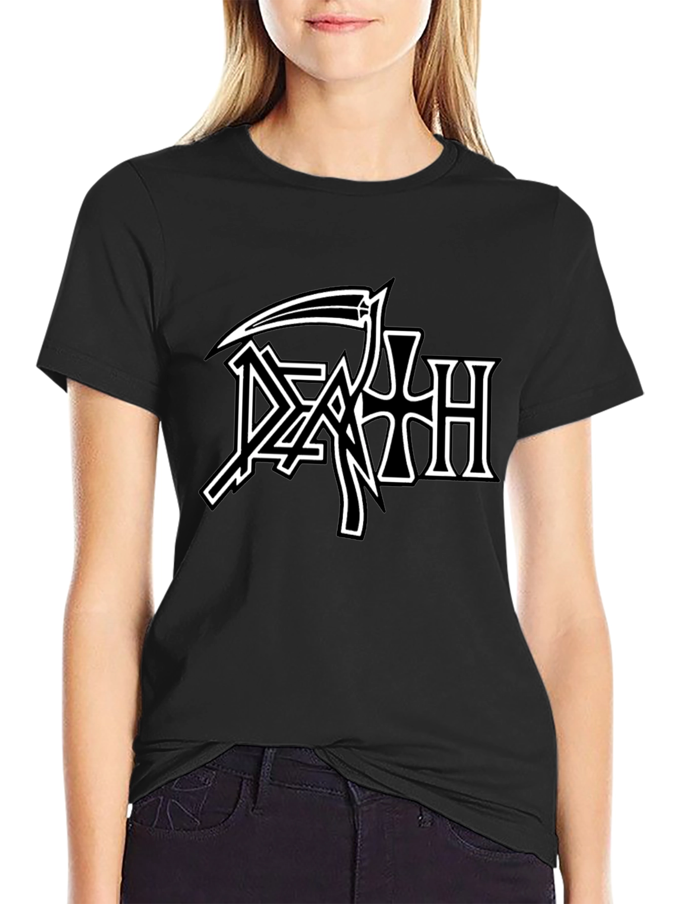 Death Band Logo Black T-Shirt - Metal Music Tee