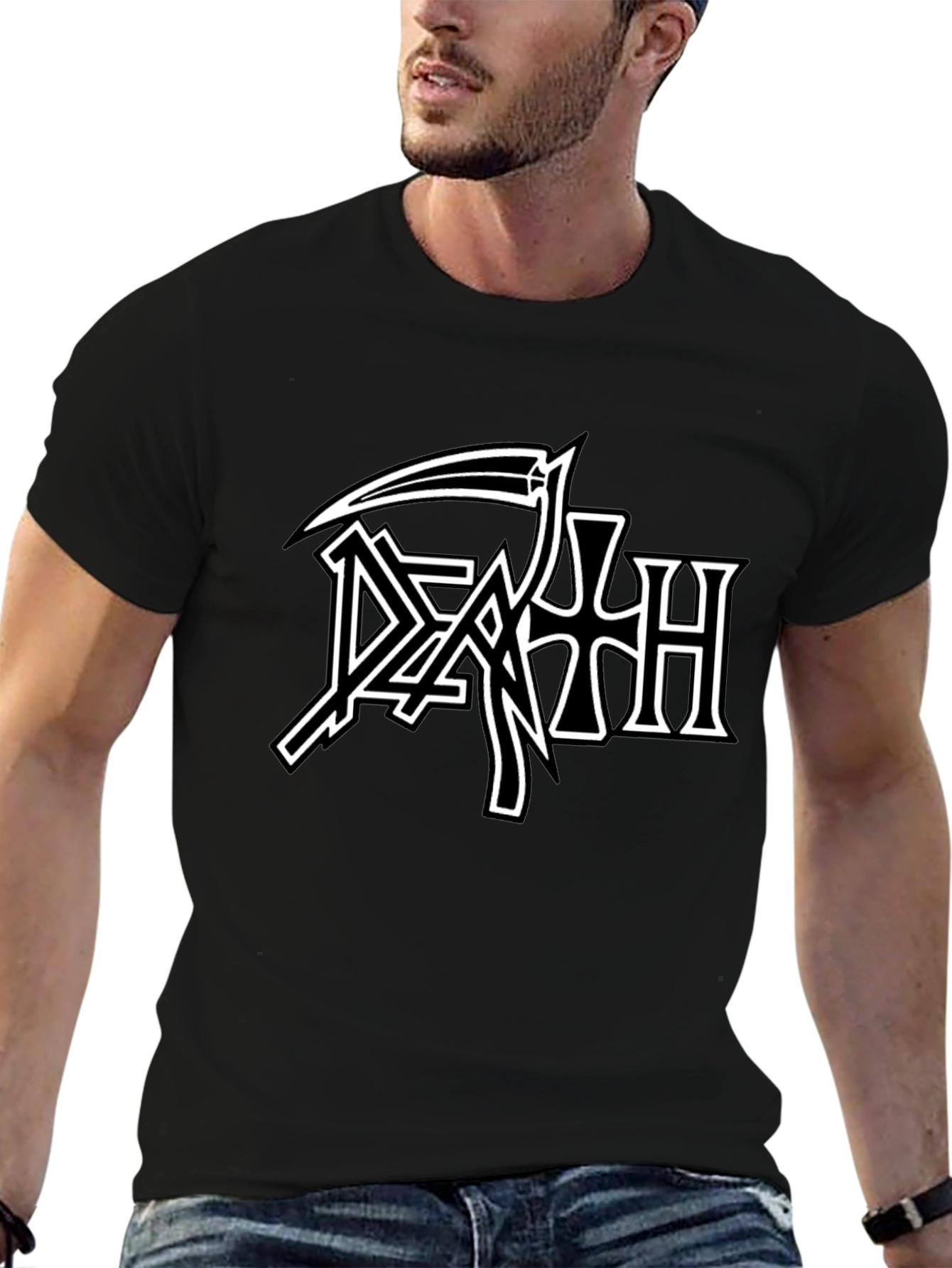 Death Band Logo Black T-Shirt - Metal Music Tee