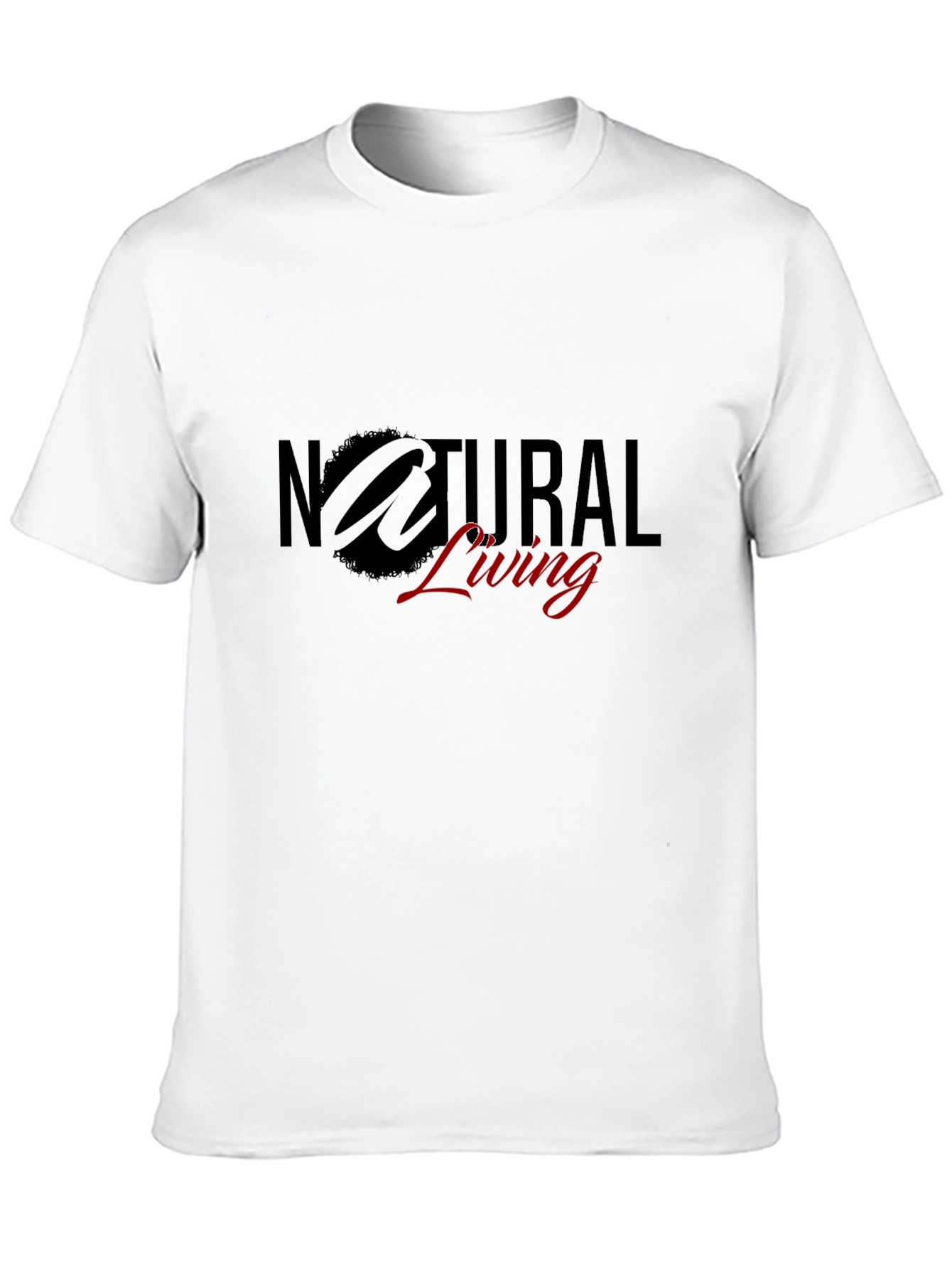 Natural Living Black T-Shirt