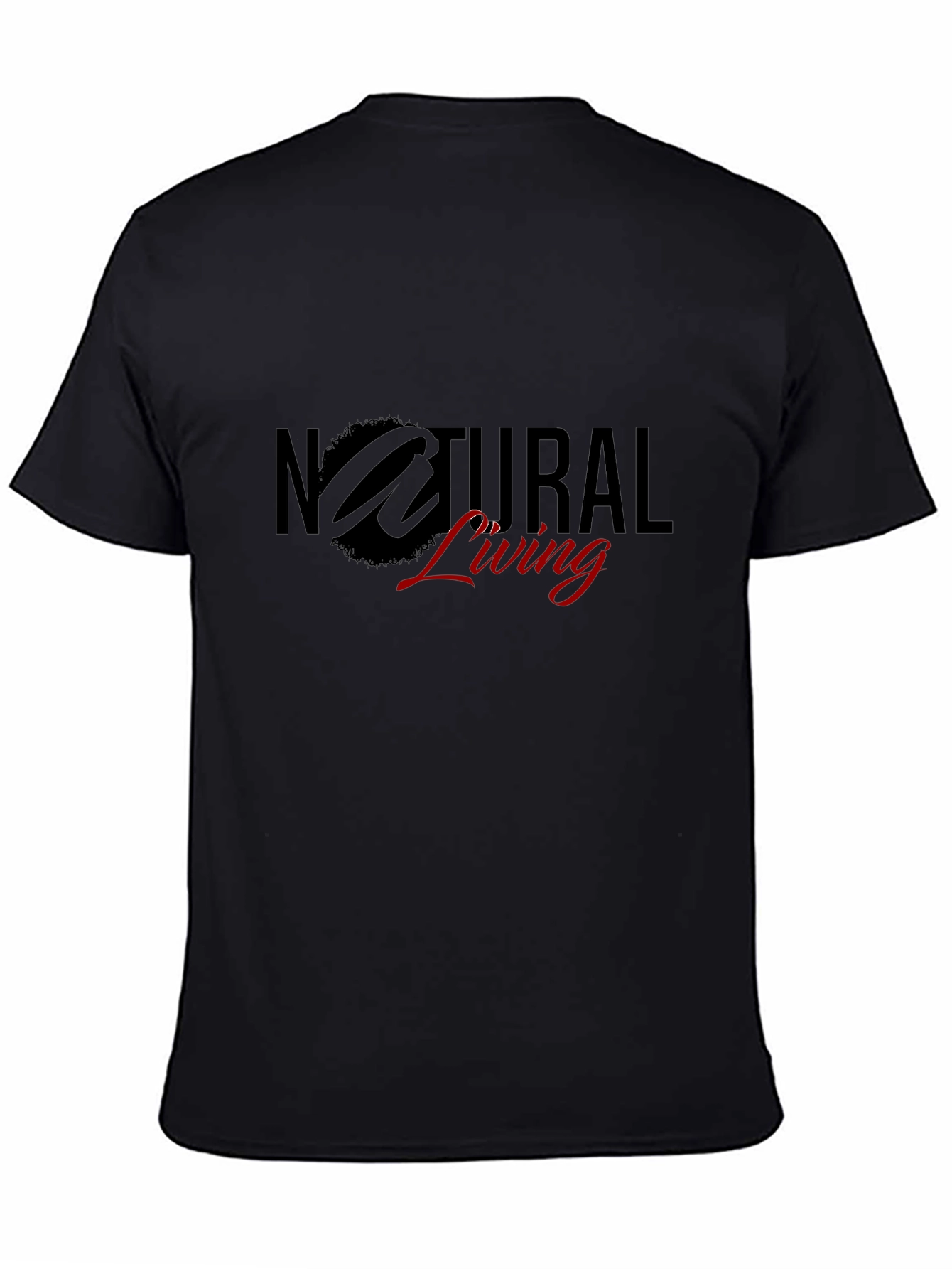 Natural Living Black T-Shirt