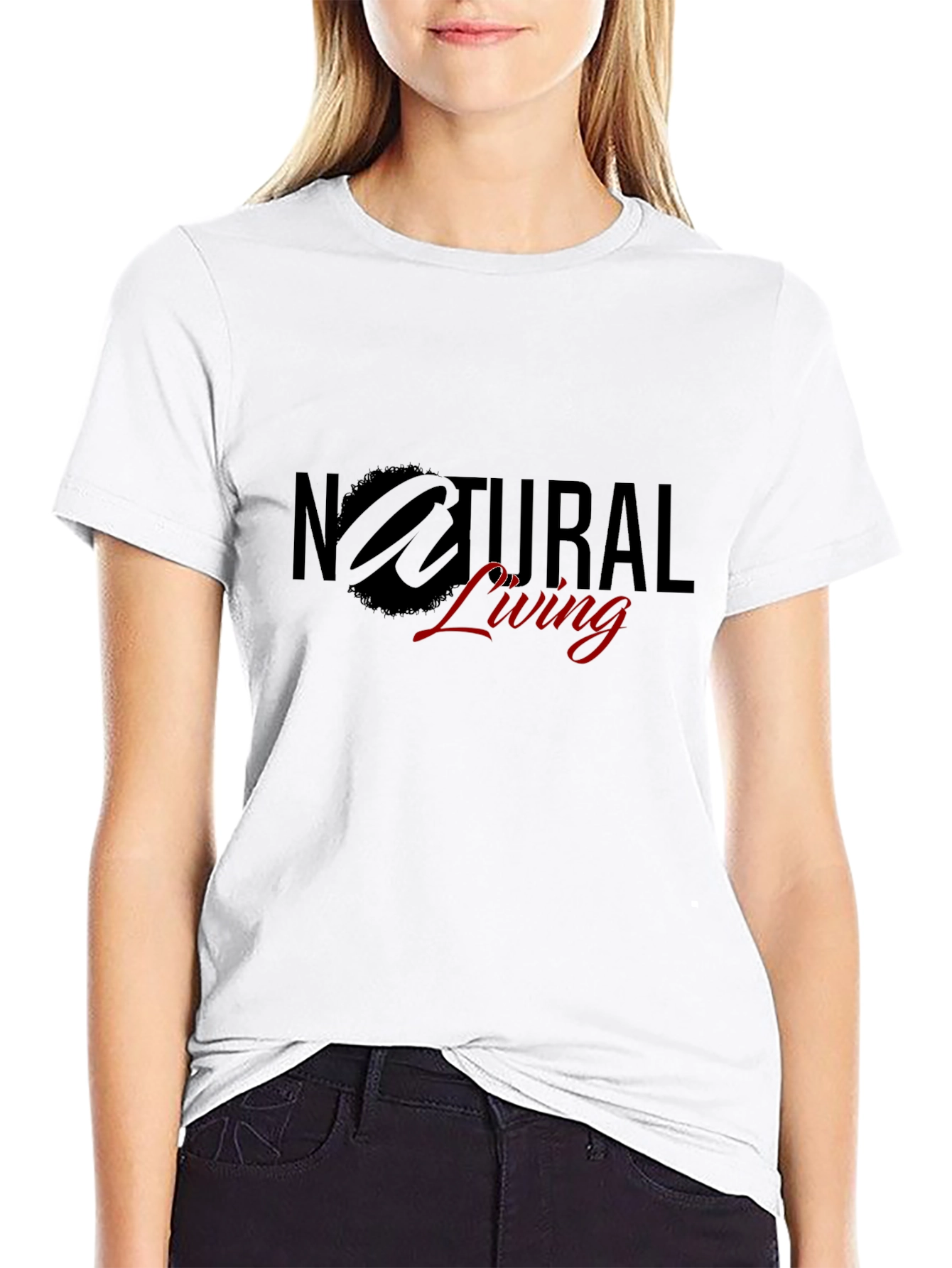 Natural Living Black T-Shirt