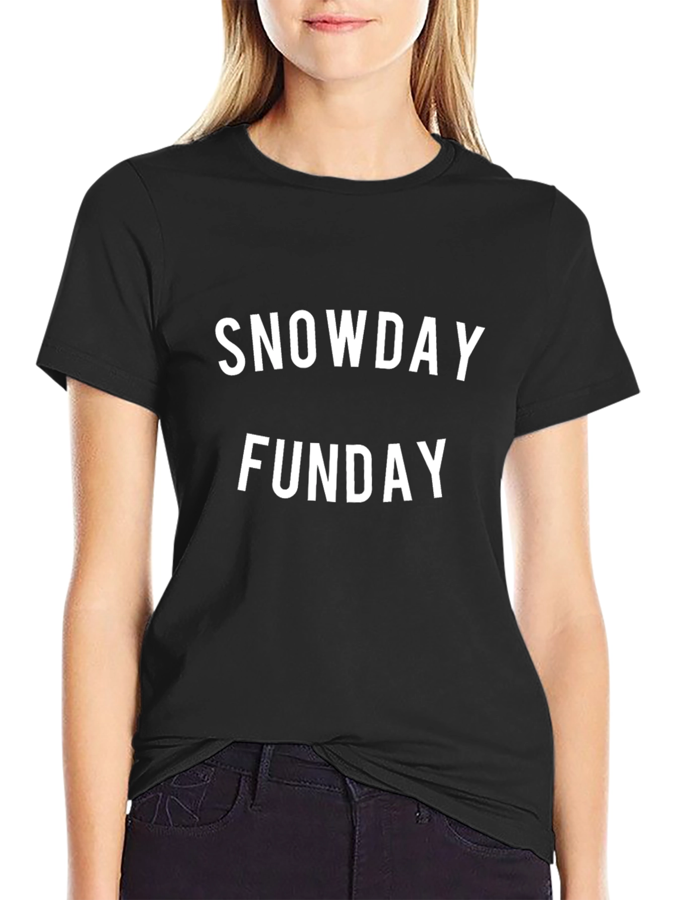 Snowday Funday Graphic Tee - Black T-Shirt