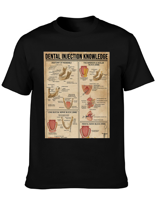 Dental Injection Knowledge Anatomy T-Shirt