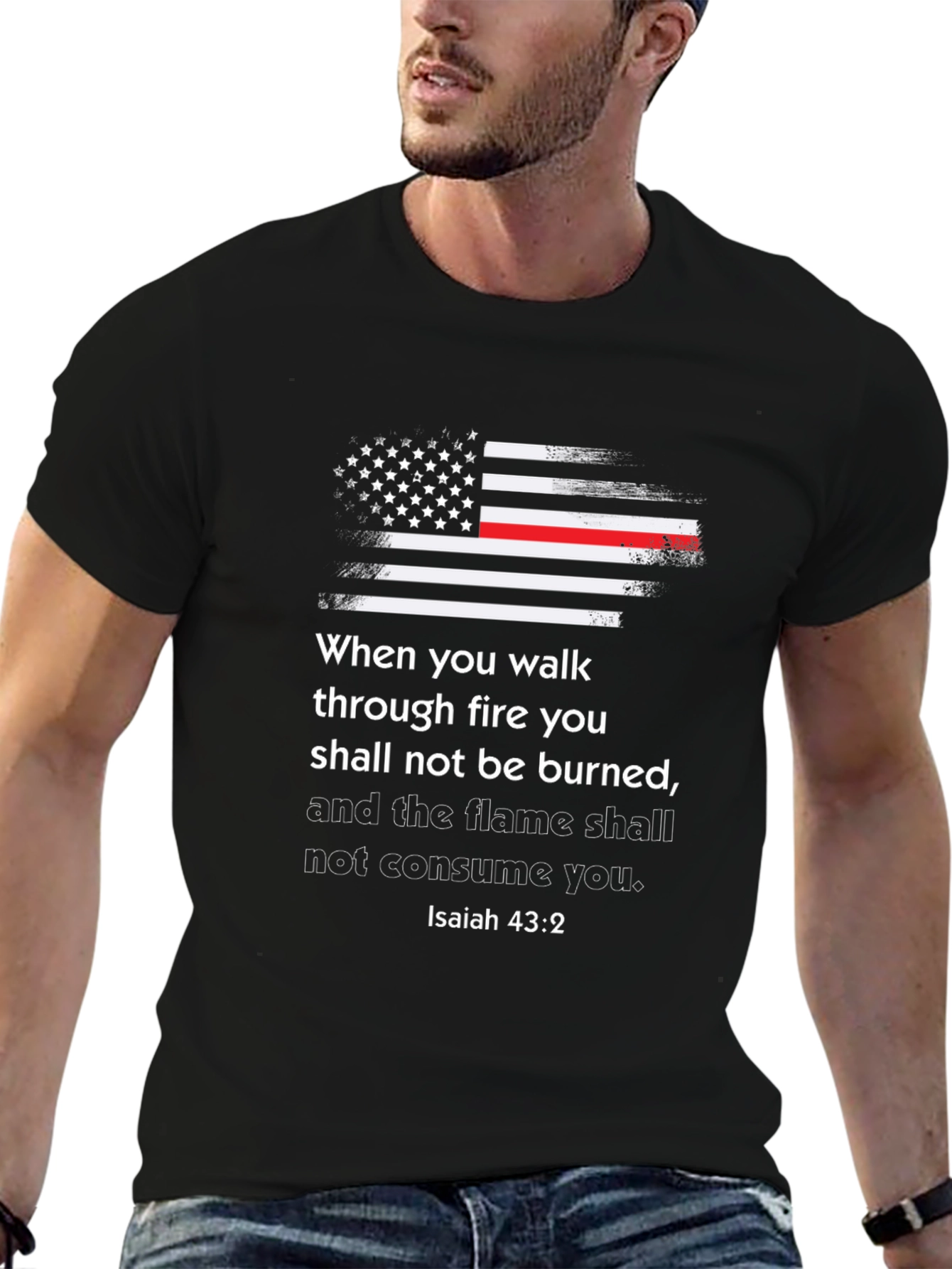 Firefighters Isaiah 43:2 Tee
