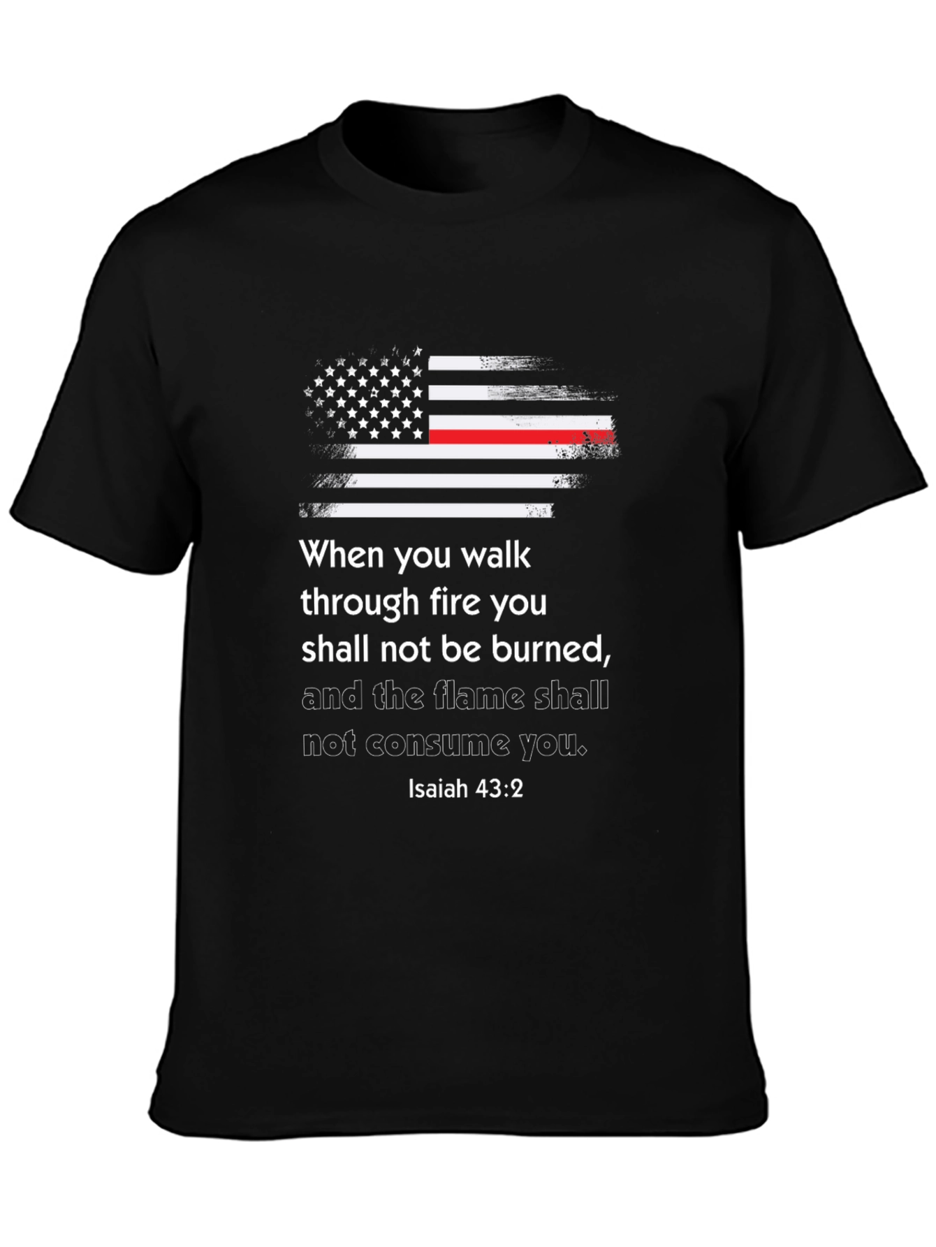 Firefighters Isaiah 43:2 Tee
