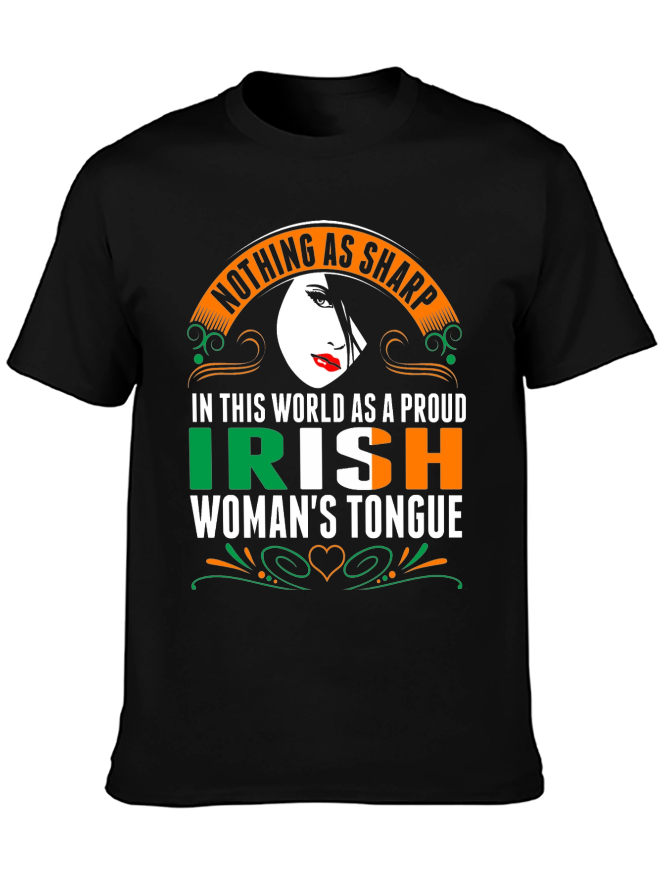 Proud Irish Womans Tongue Graphic Tee