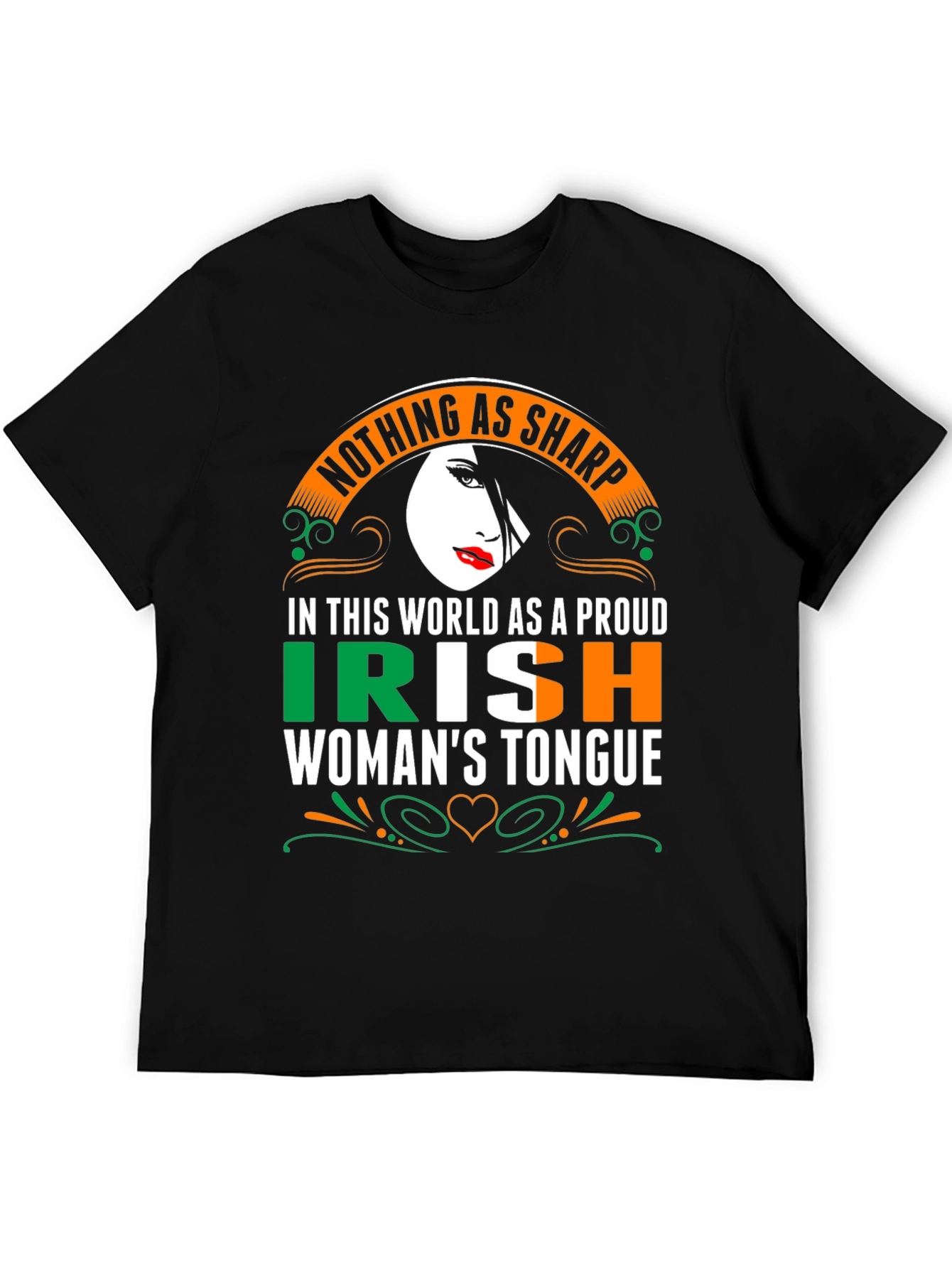 Proud Irish Womans Tongue Graphic Tee