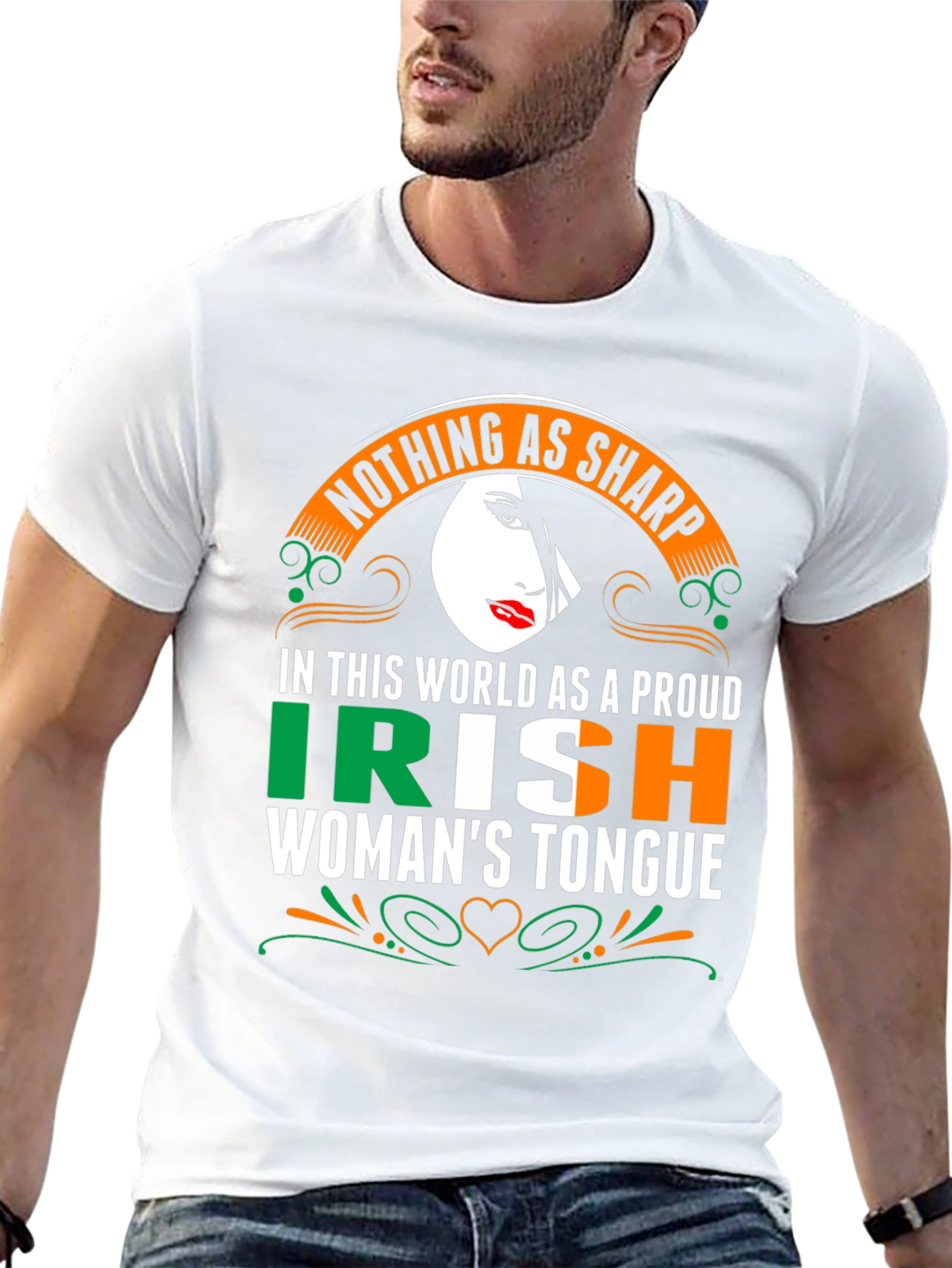 Proud Irish Womans Tongue Graphic Tee