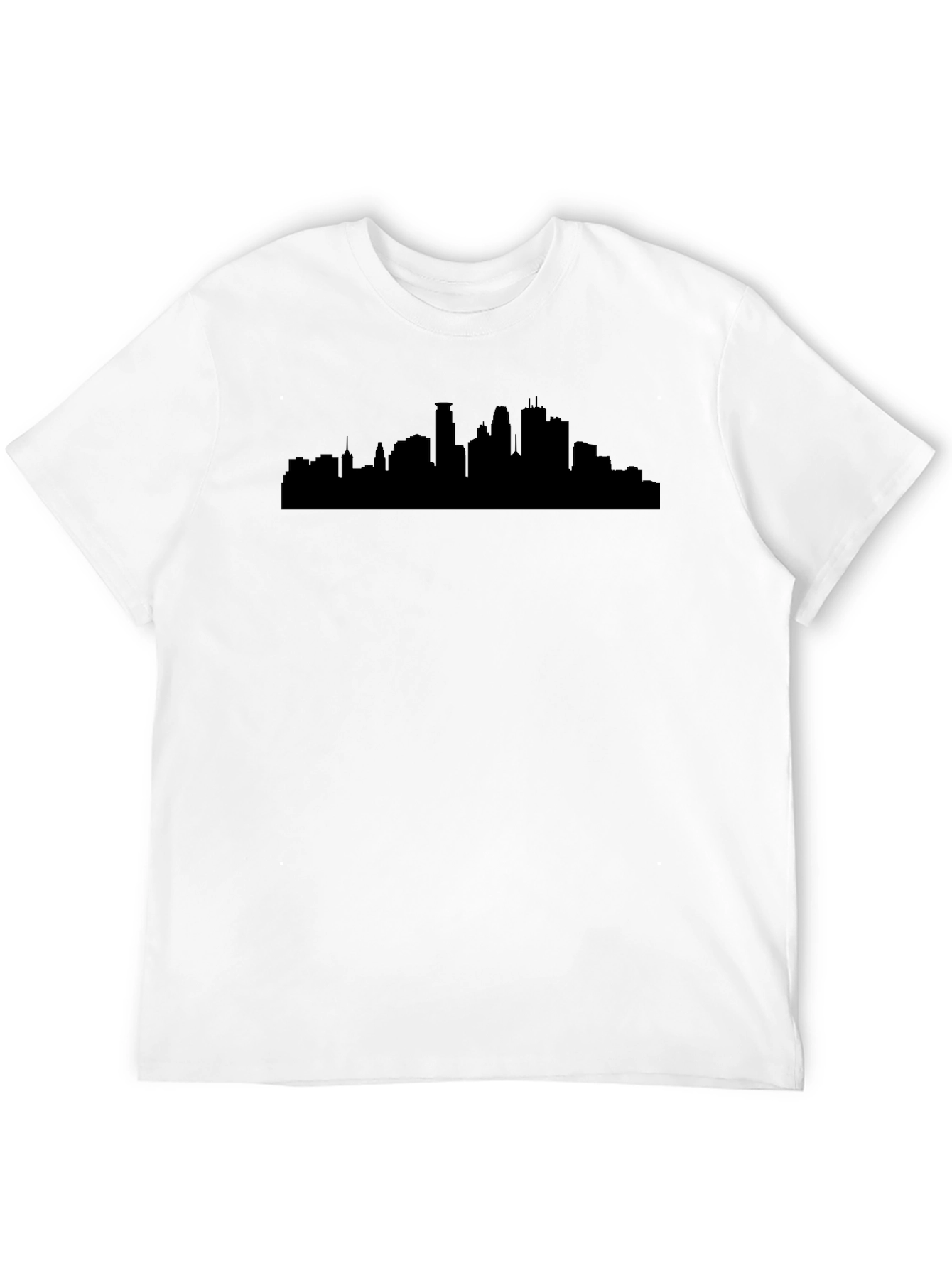 City Skyline Graphic Tee - Sleek Black T-Shirt