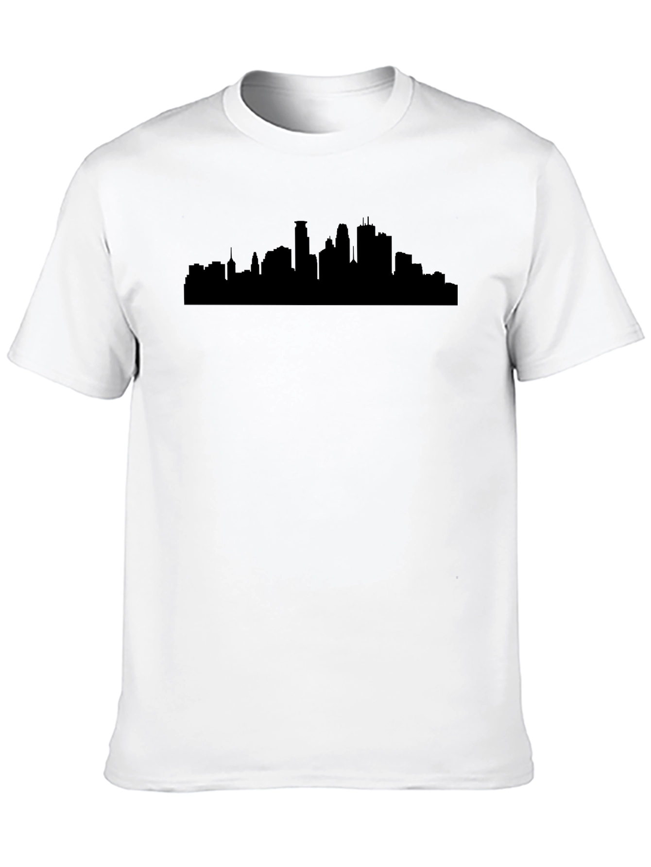 City Skyline Graphic Tee - Sleek Black T-Shirt