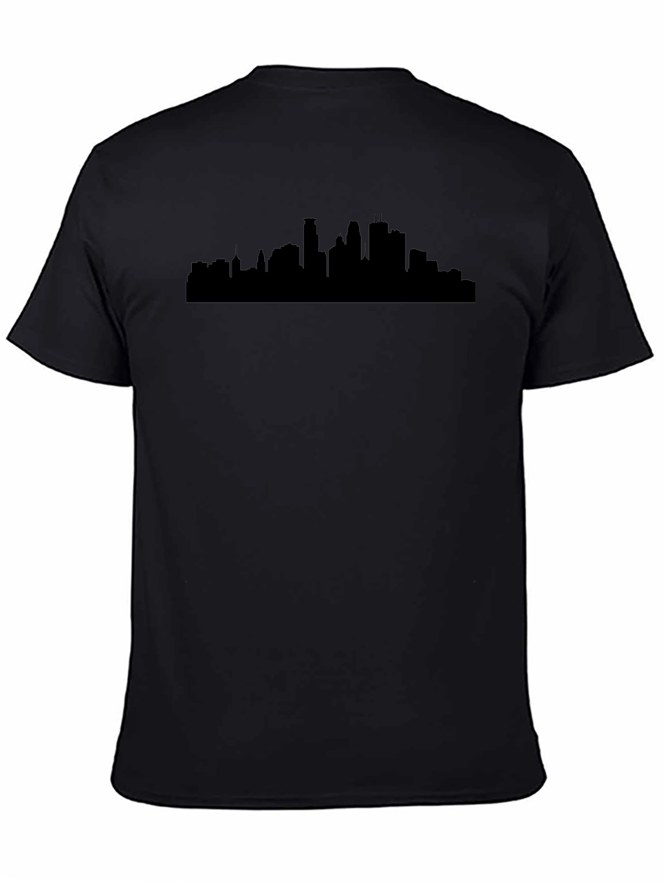 City Skyline Graphic Tee - Sleek Black T-Shirt