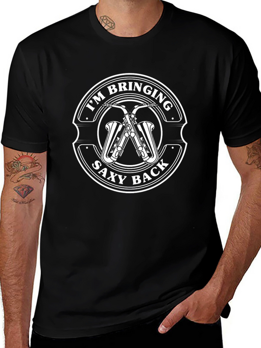 Im Bringing Saxy Back Black T-Shirt