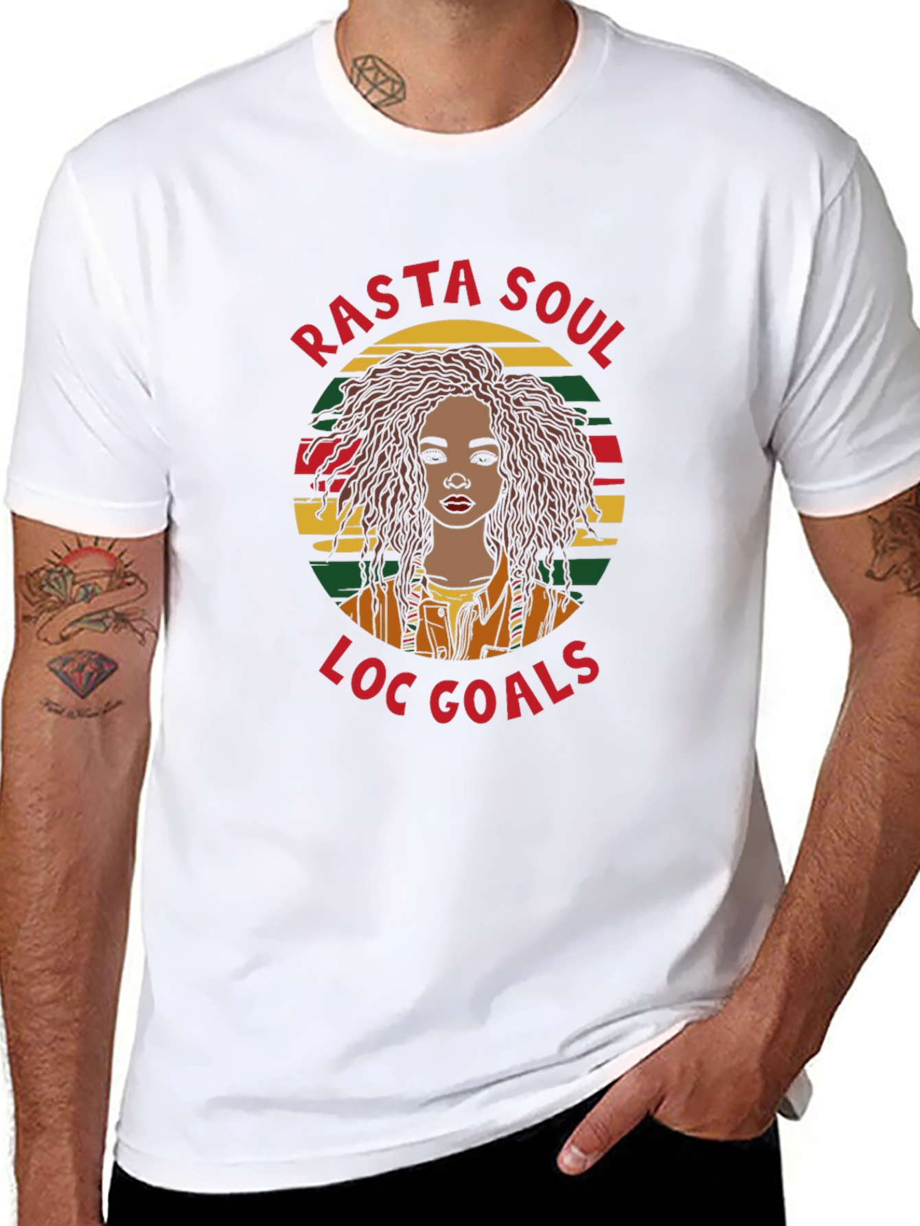 Rasta Soul Loc Goals Graphic T-Shirt